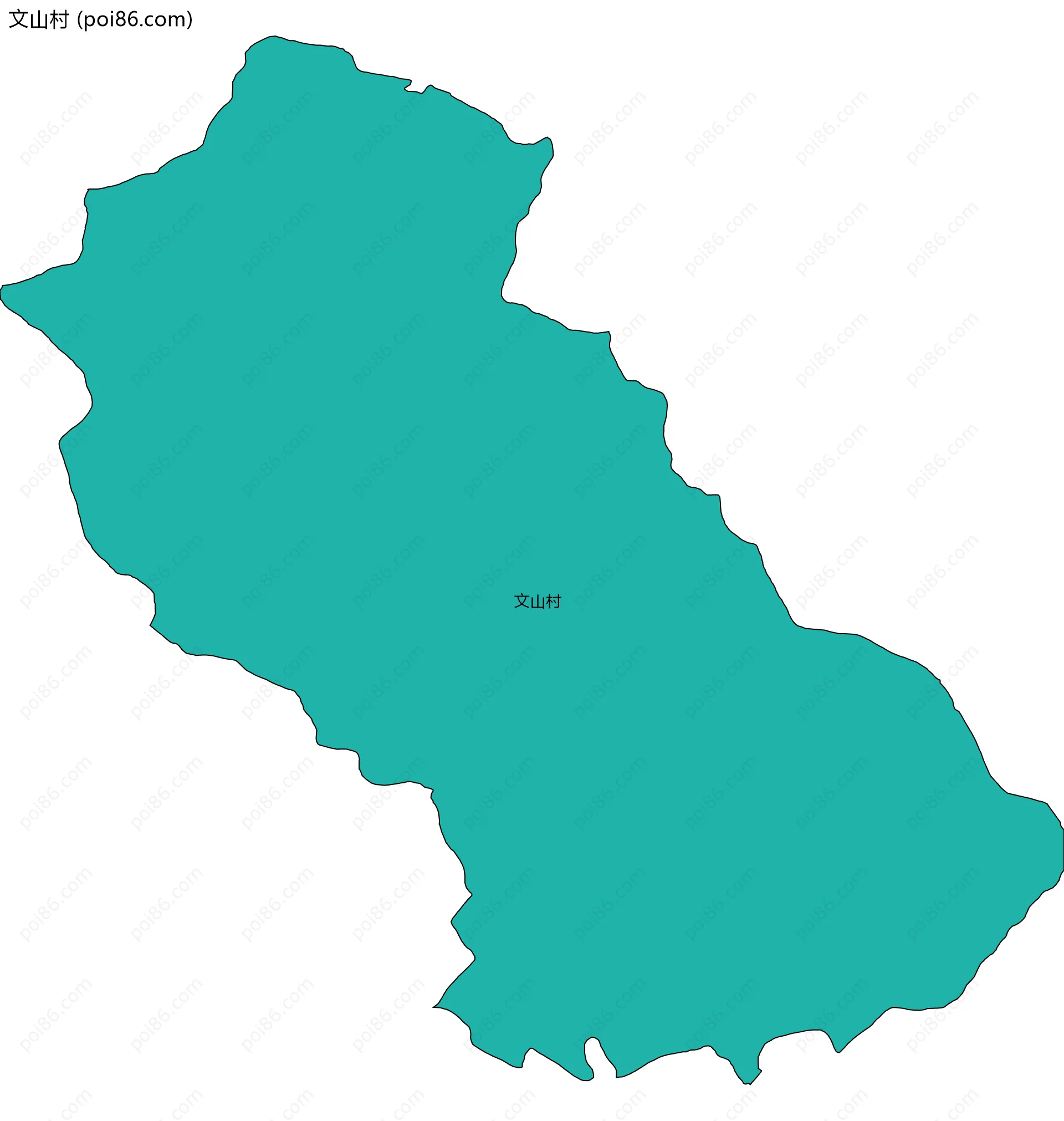 文山村边界地图