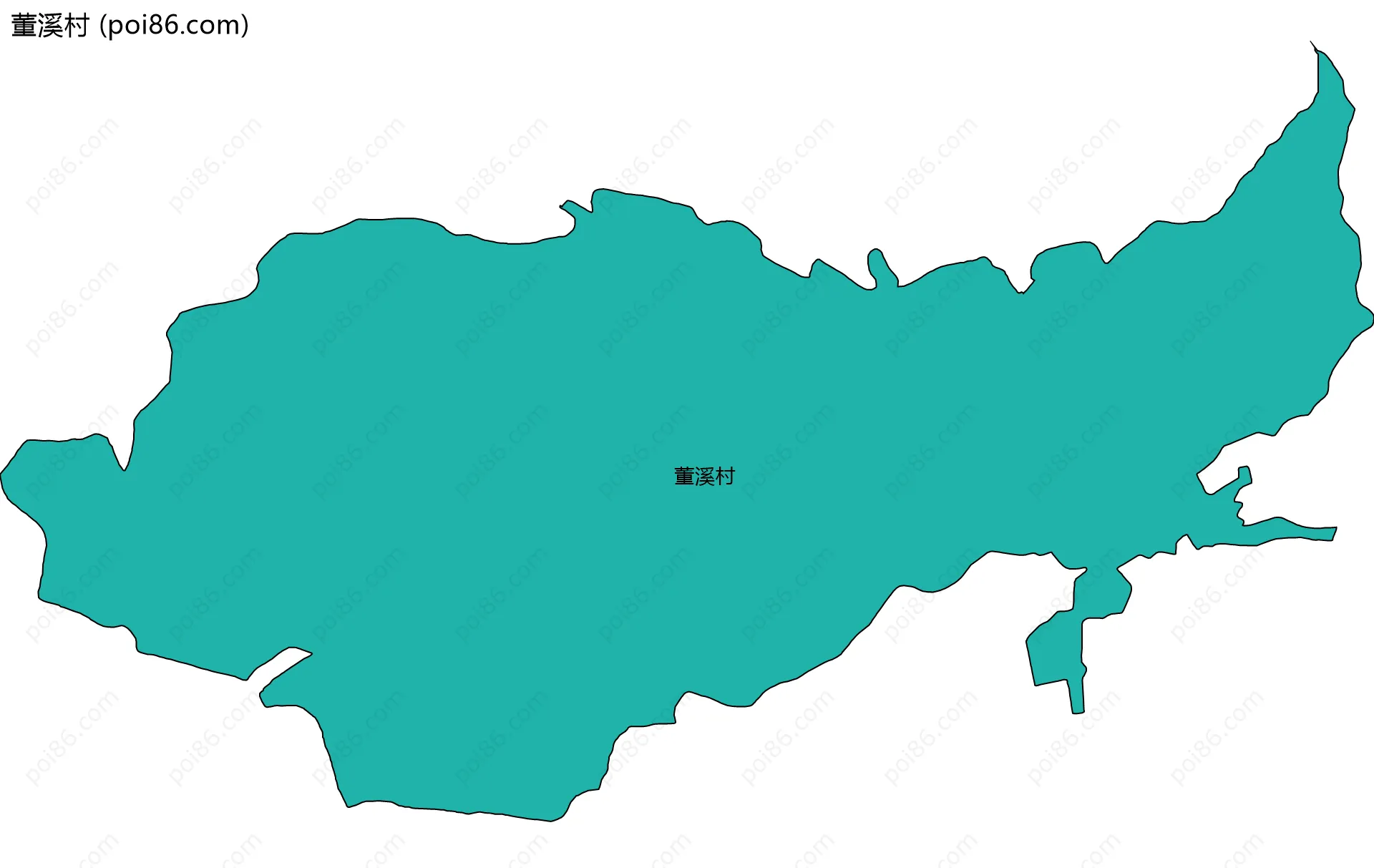 董溪村边界地图