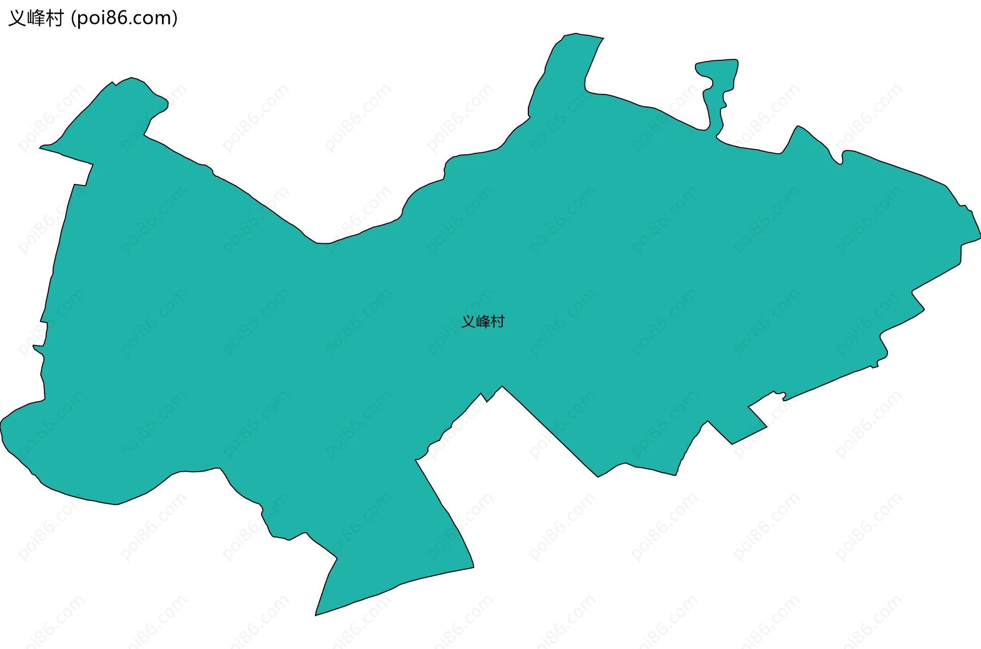 义峰村边界地图