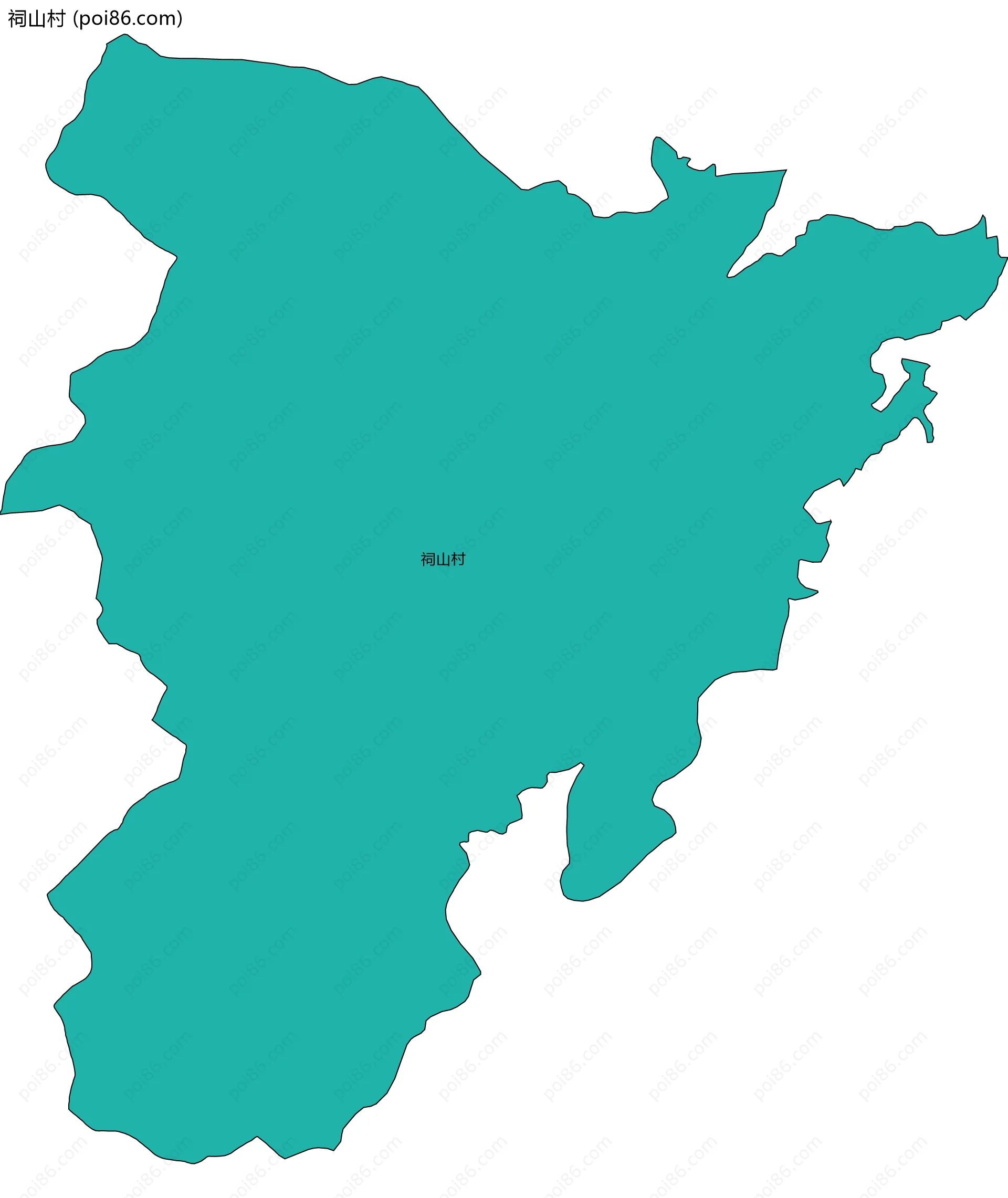 祠山村边界地图