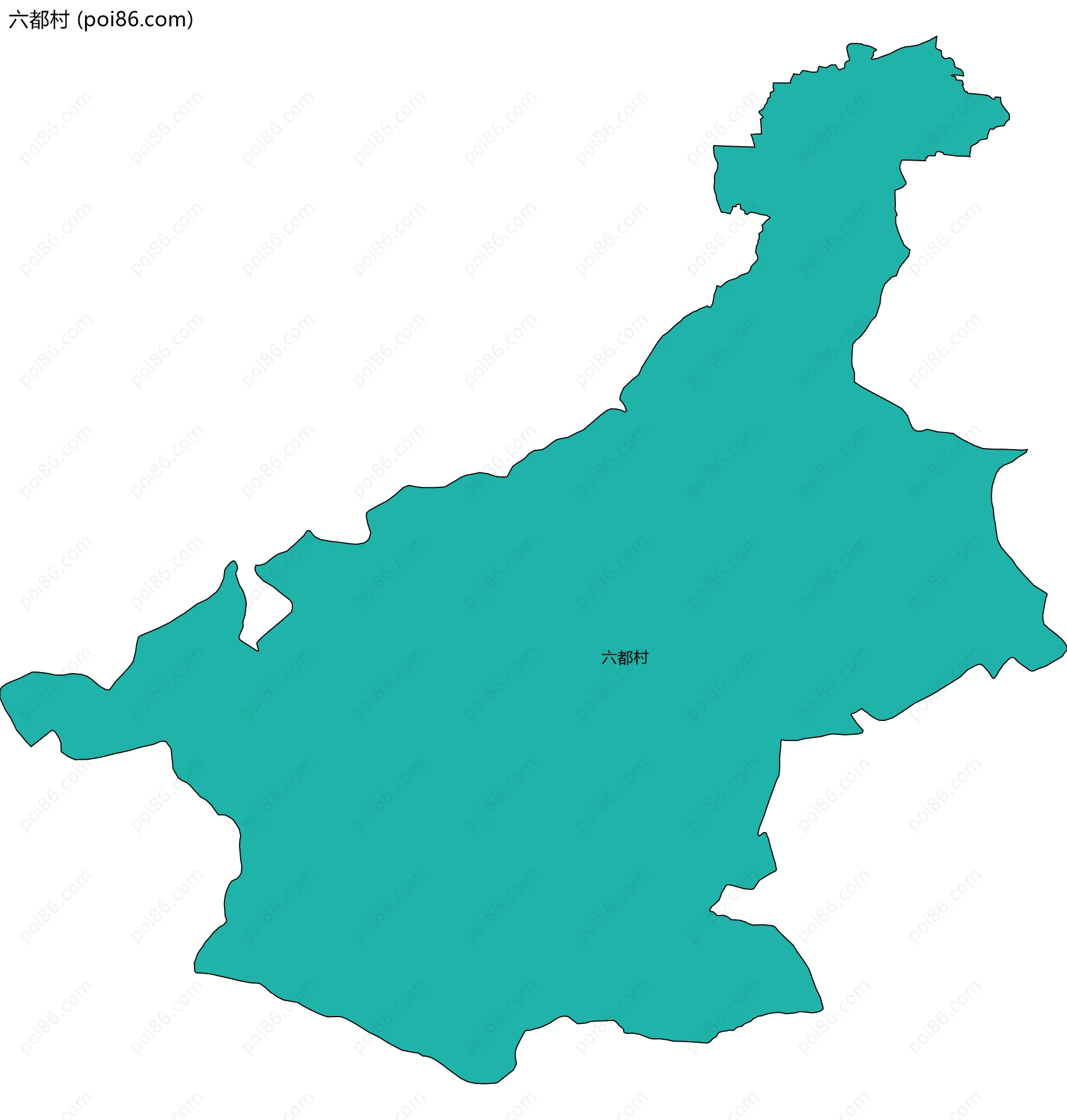 六都村边界地图