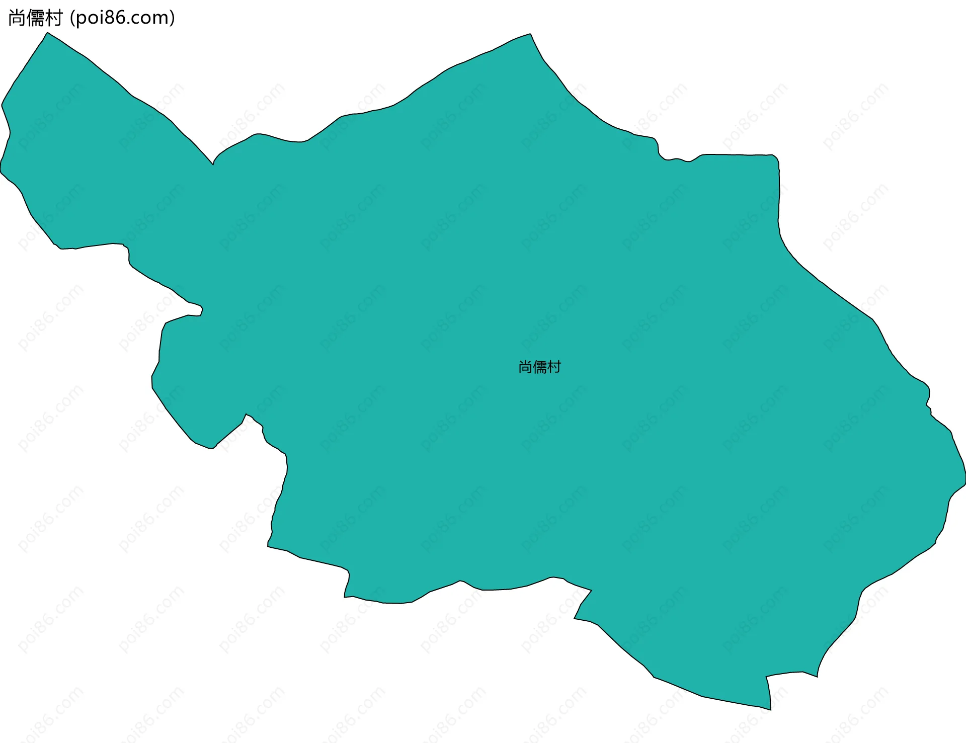 尚儒村边界地图