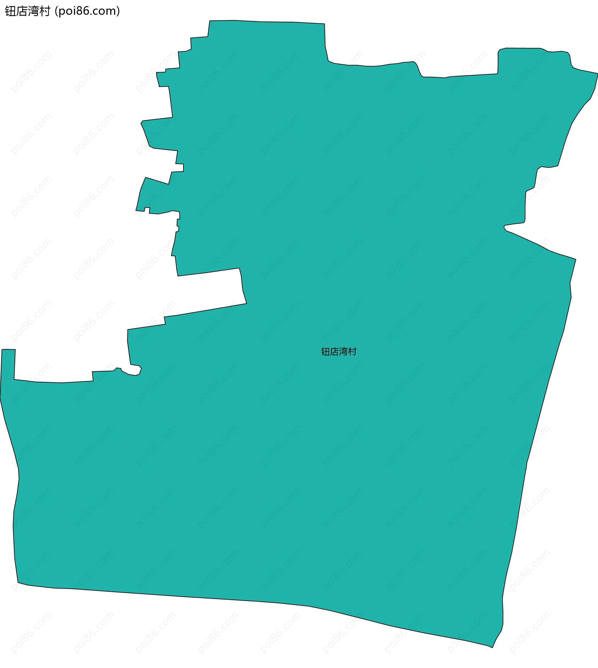 钮店湾村边界地图