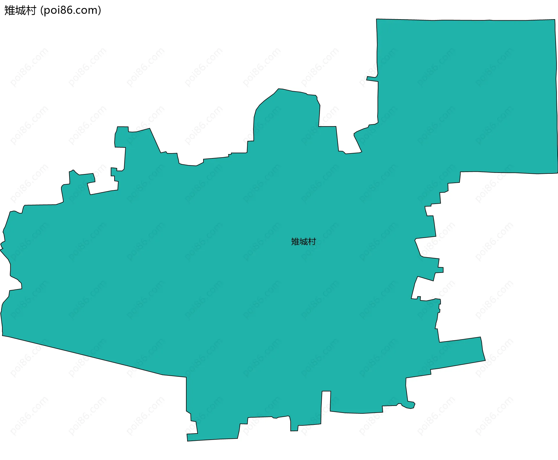 雉城村边界地图