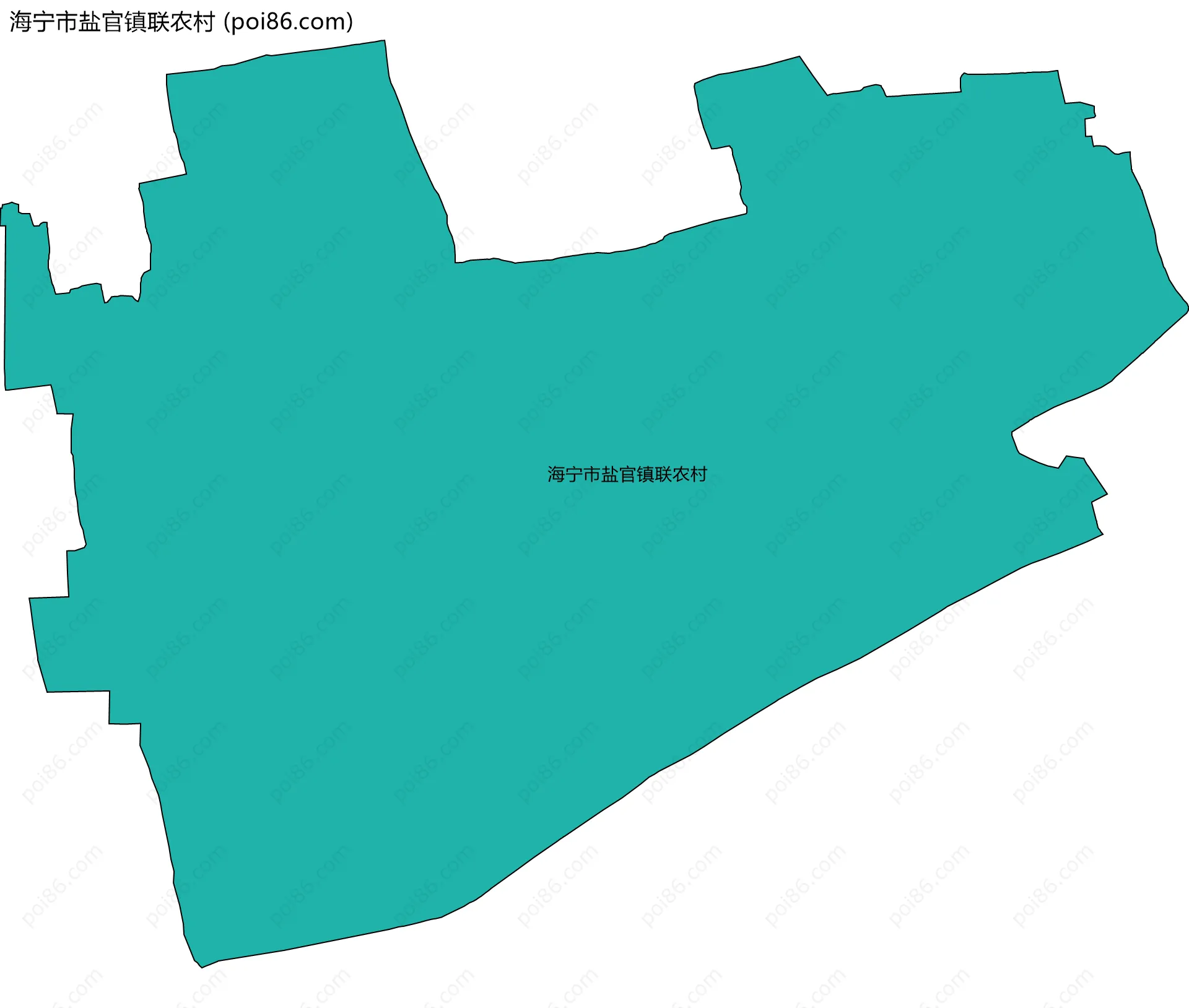 海宁市盐官镇联农村边界地图