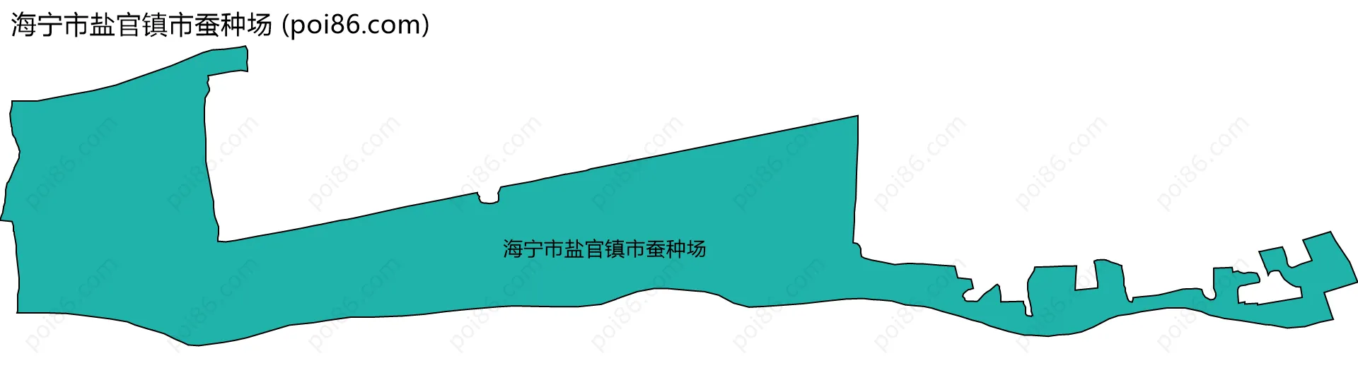 海宁市盐官镇市蚕种场边界地图