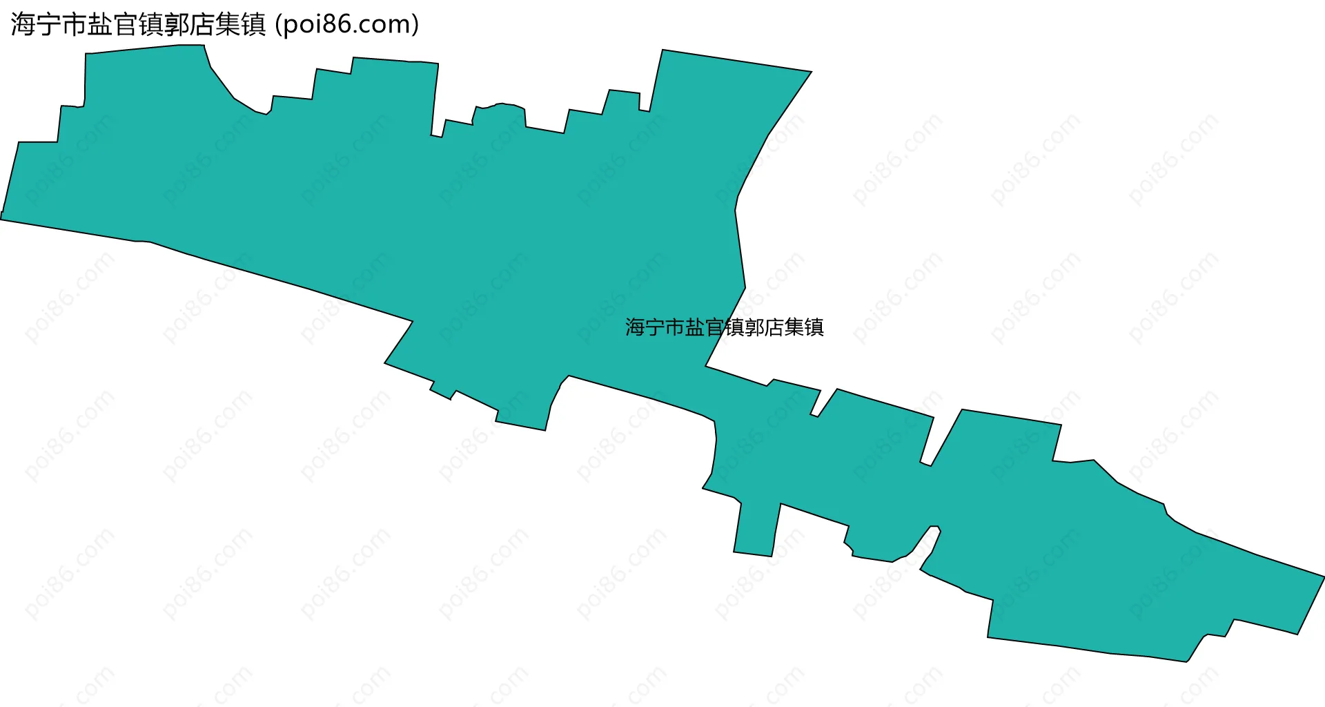 海宁市盐官镇郭店集镇边界地图