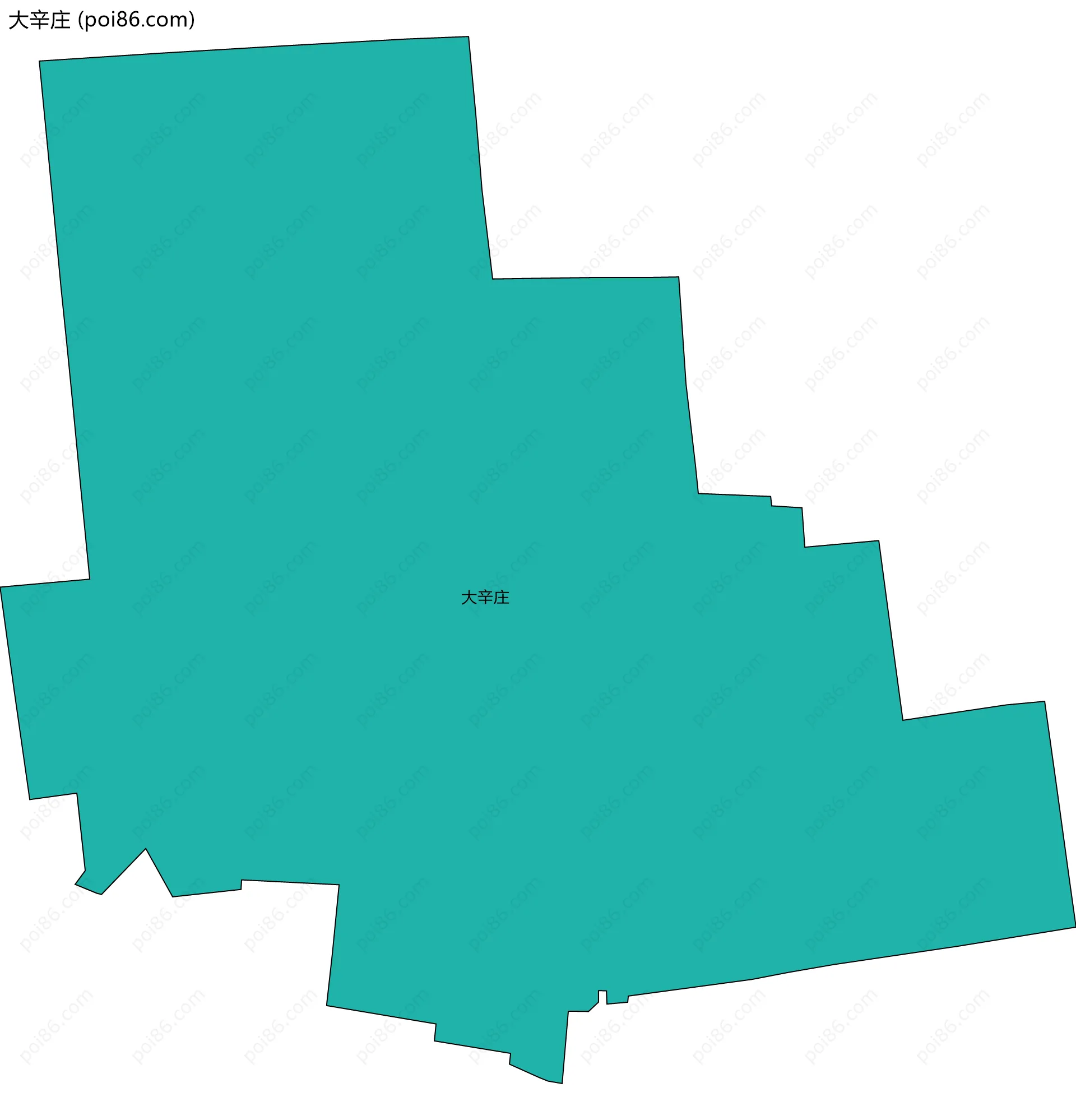 大辛庄边界地图