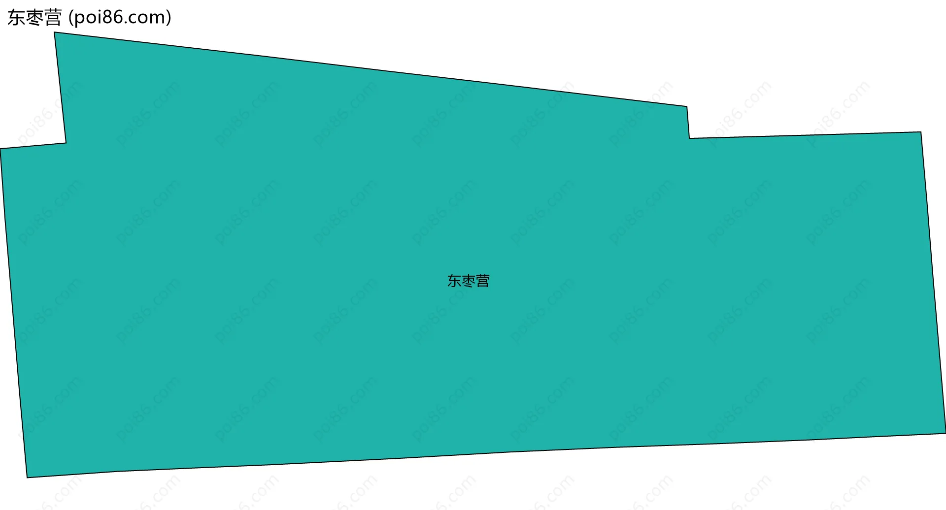 东枣营边界地图