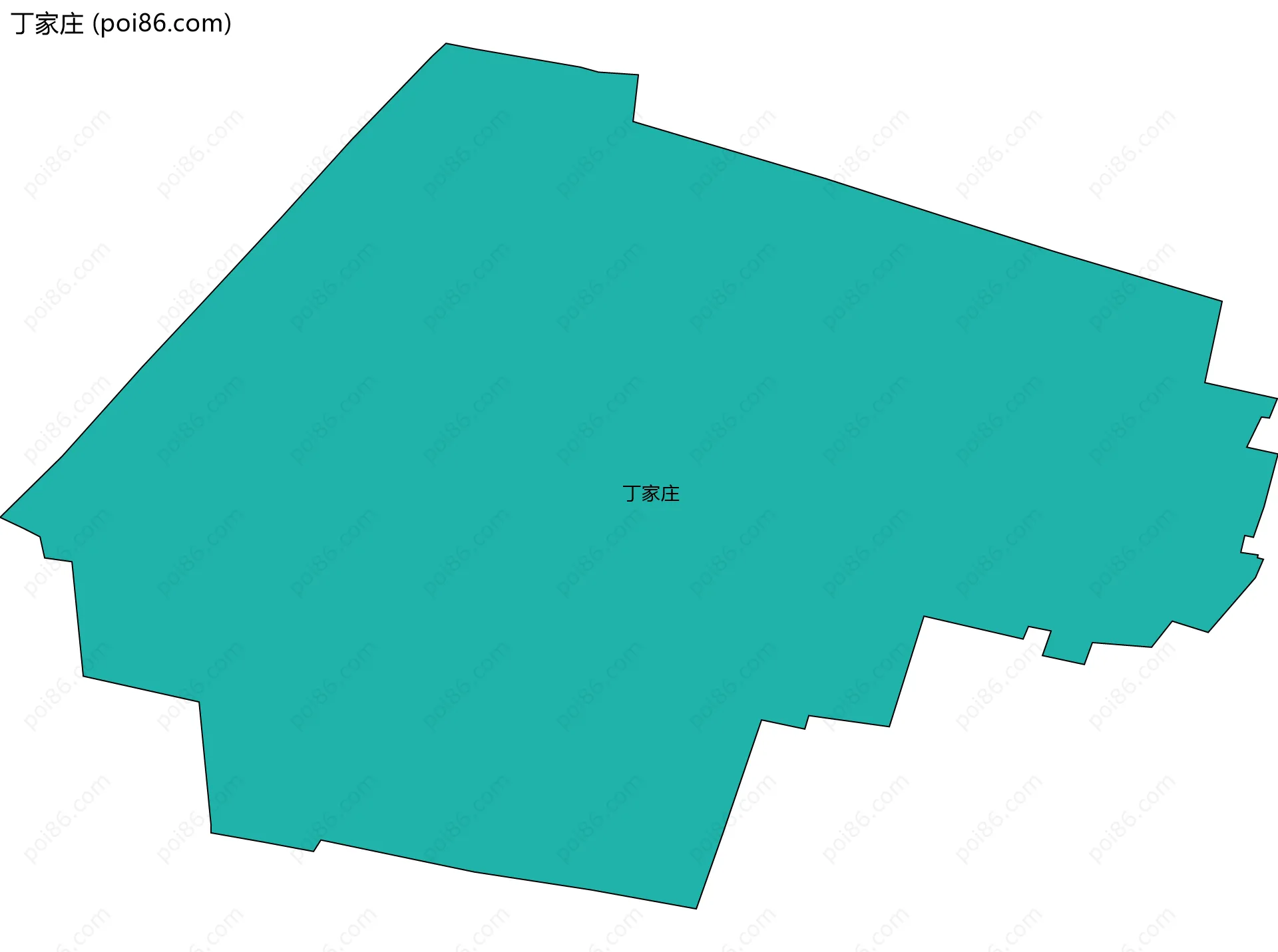 丁家庄边界地图