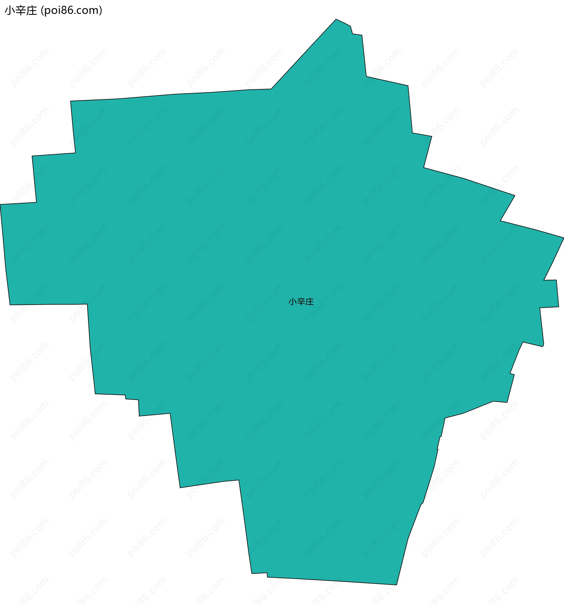 小辛庄边界地图