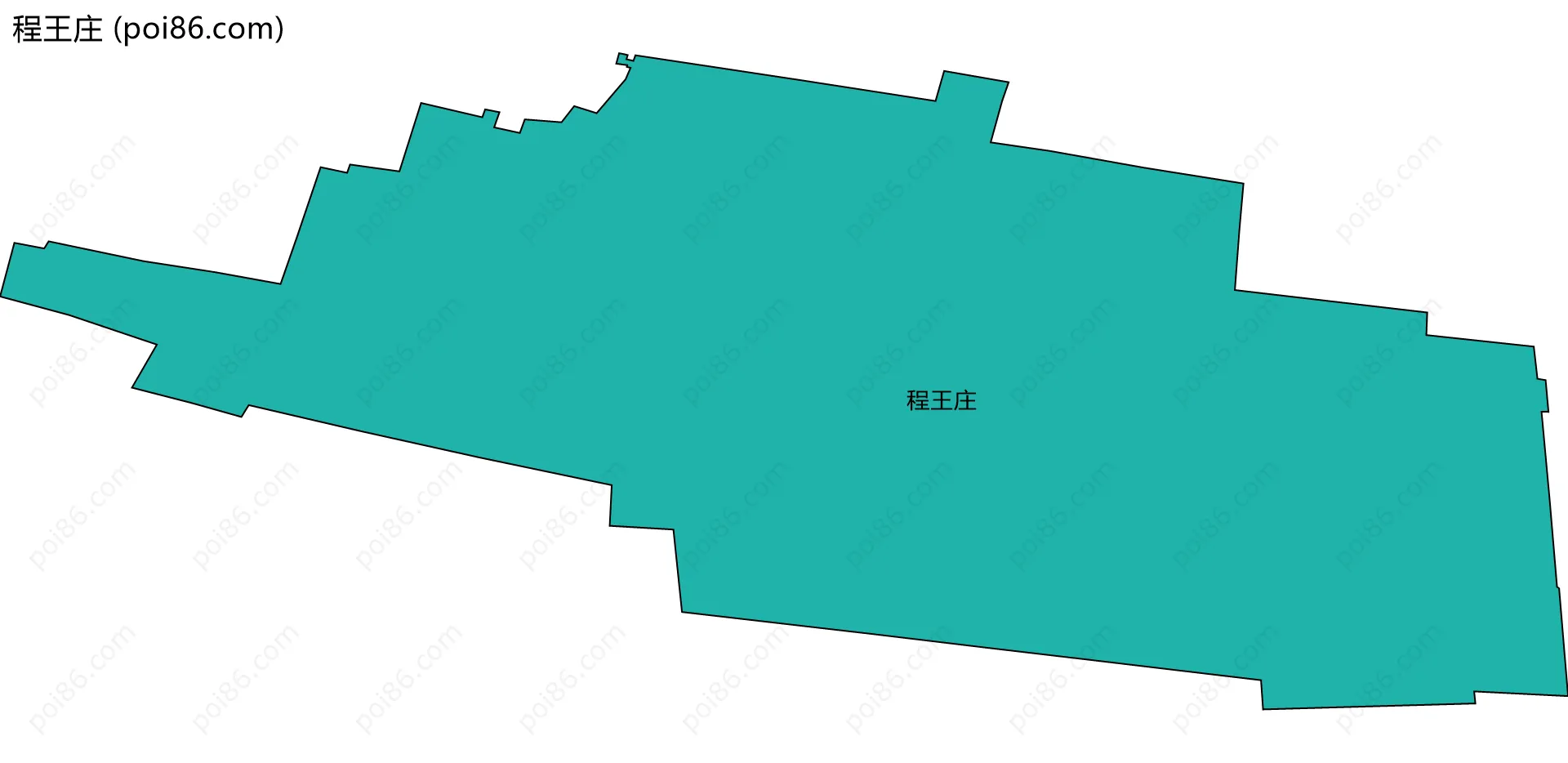 程王庄边界地图