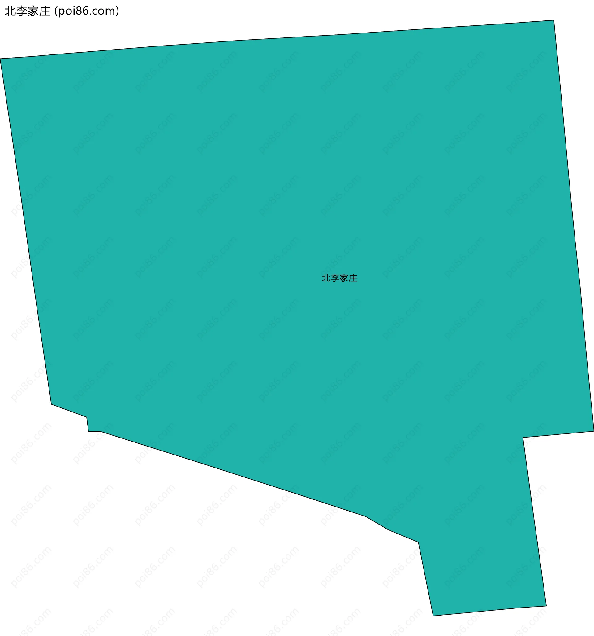 北李家庄边界地图