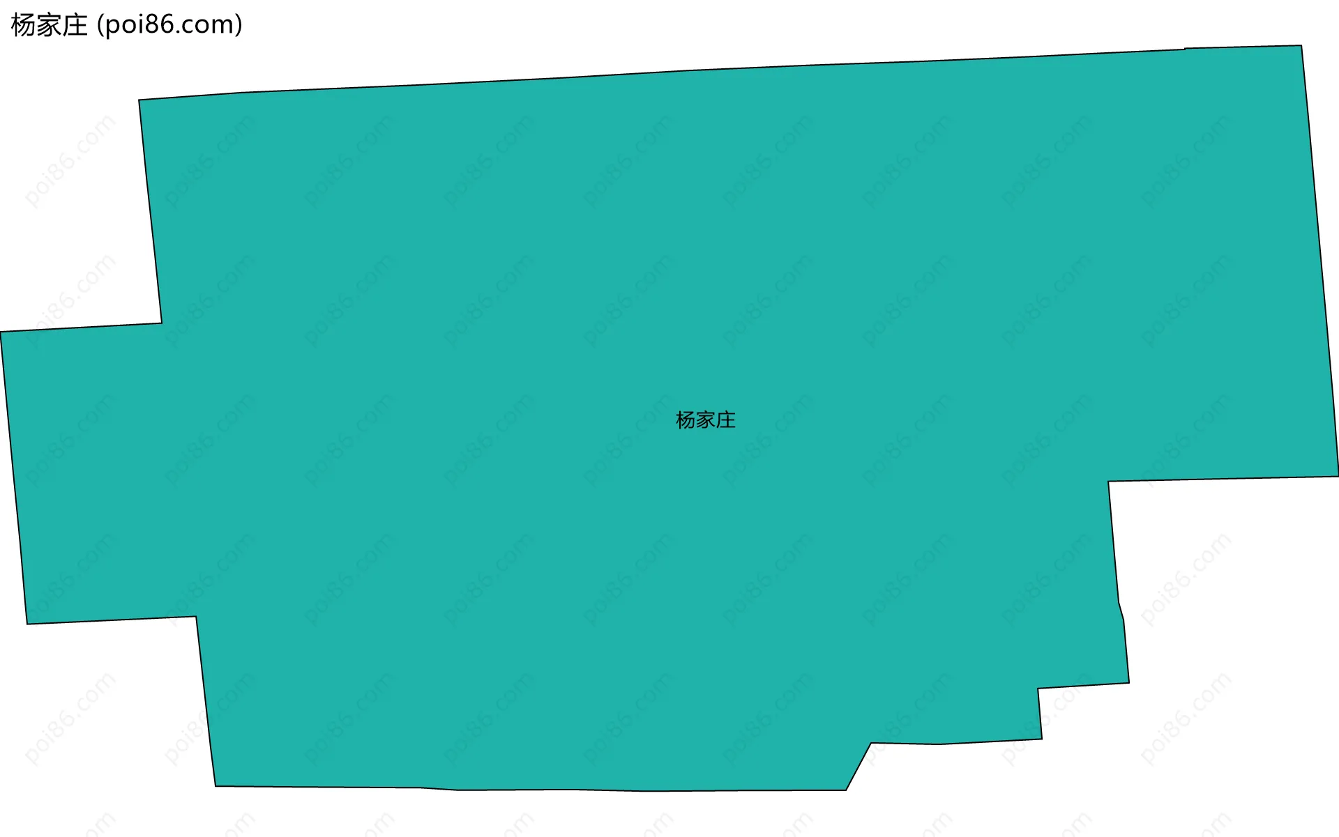 杨家庄边界地图