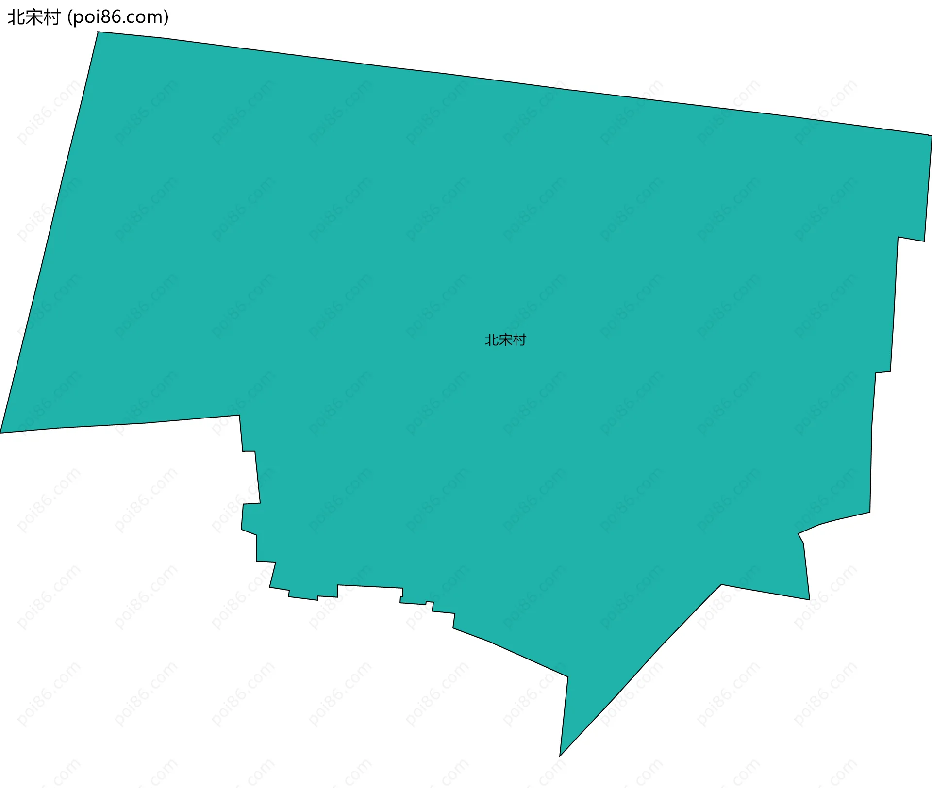 北宋村边界地图
