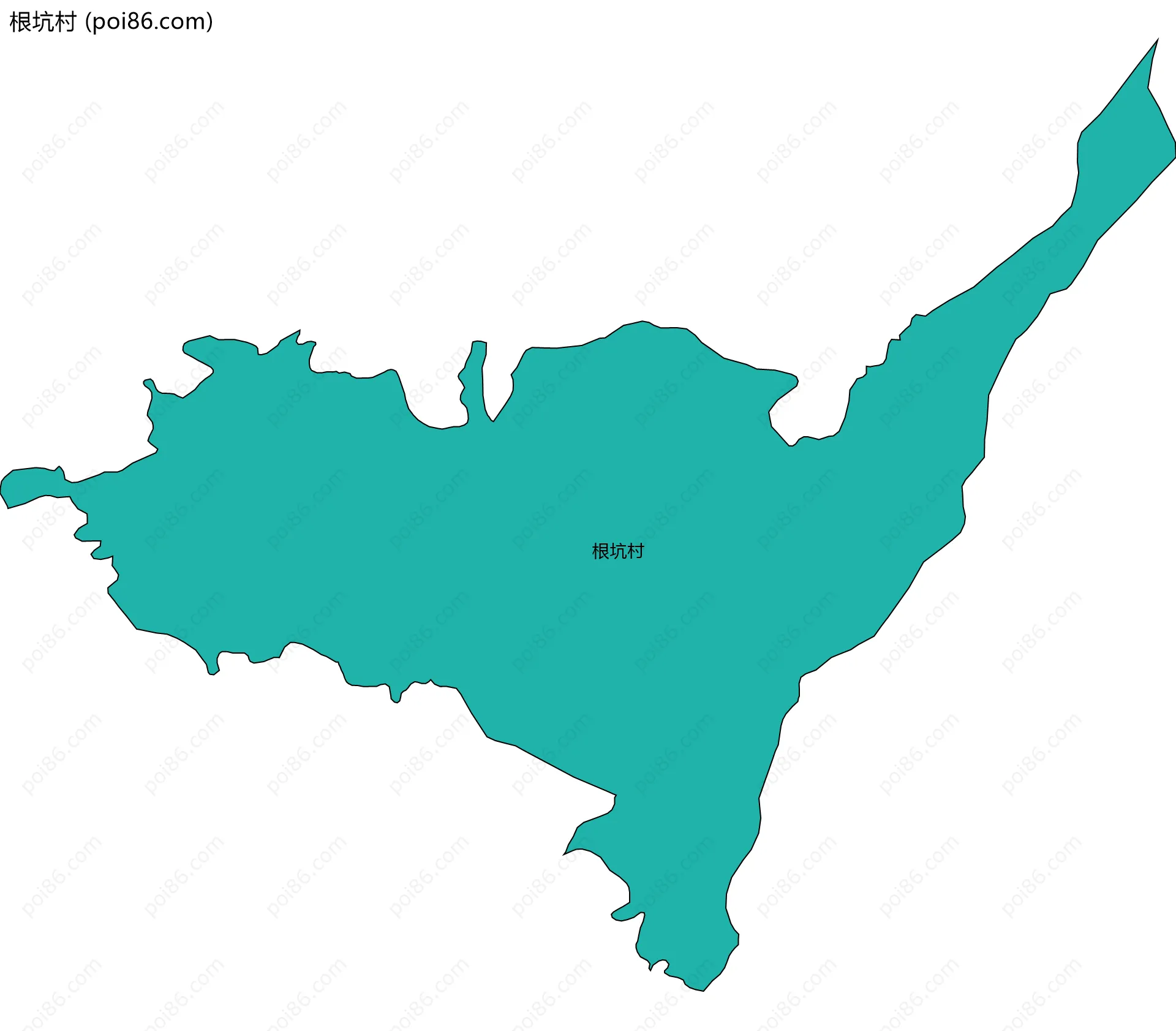 根坑村边界地图