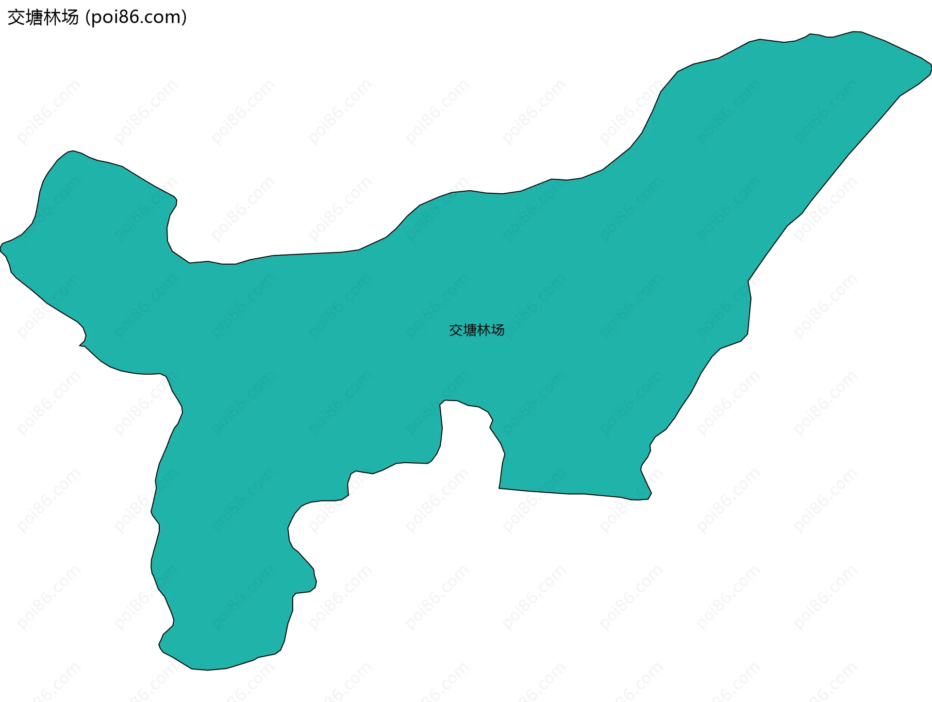 交塘林场边界地图