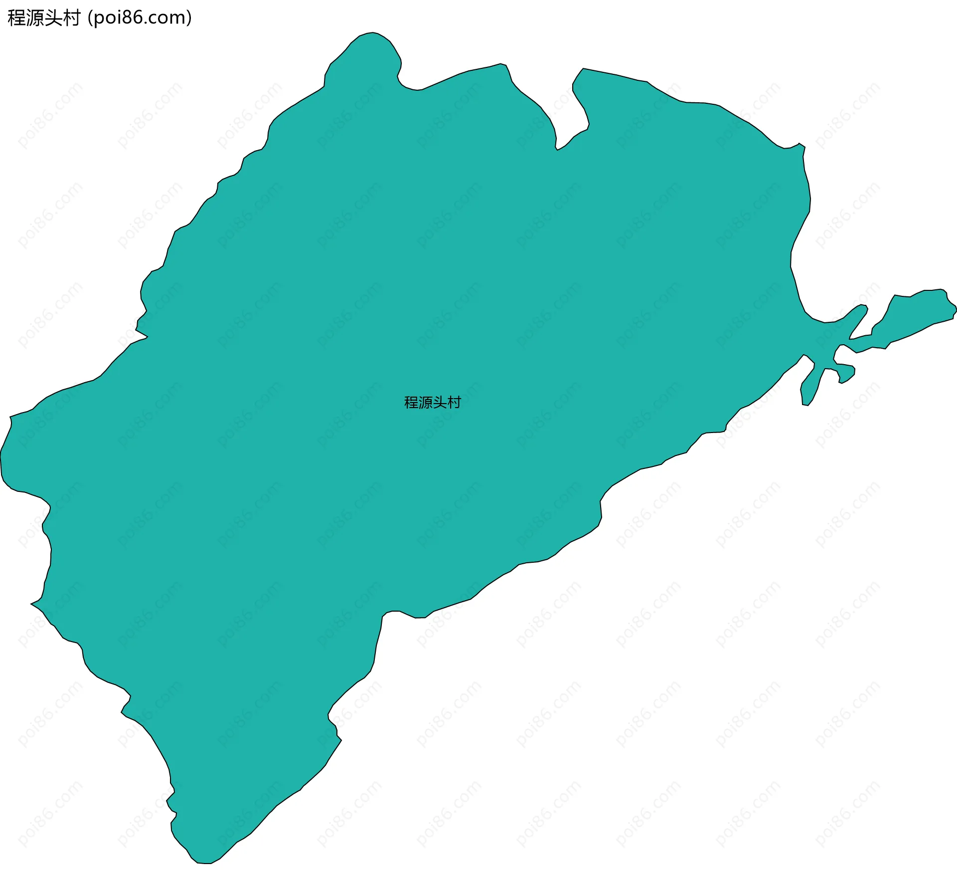 程源头村边界地图