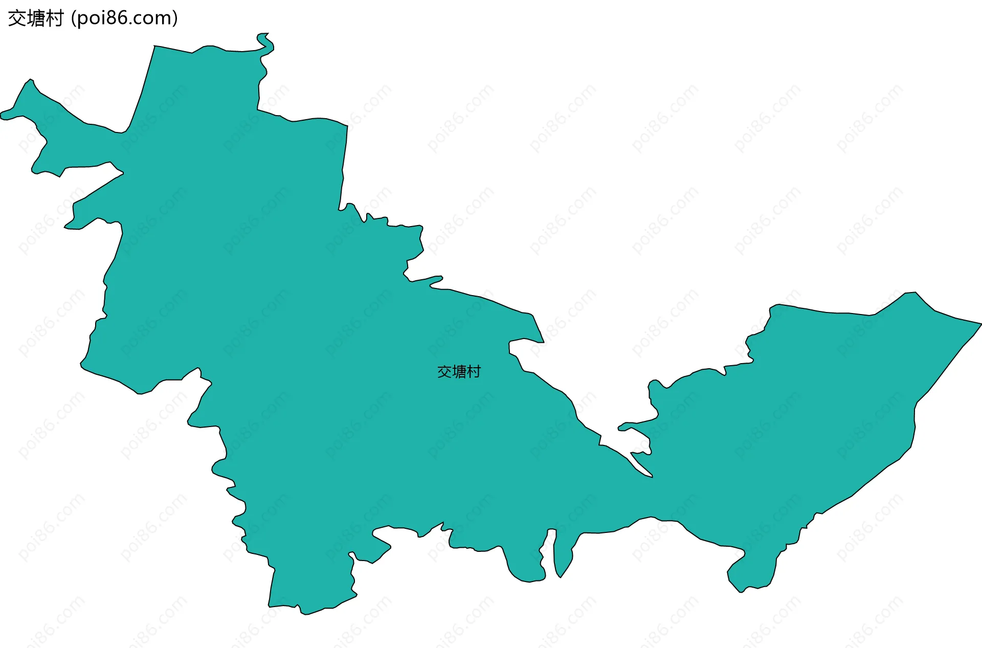 交塘村边界地图