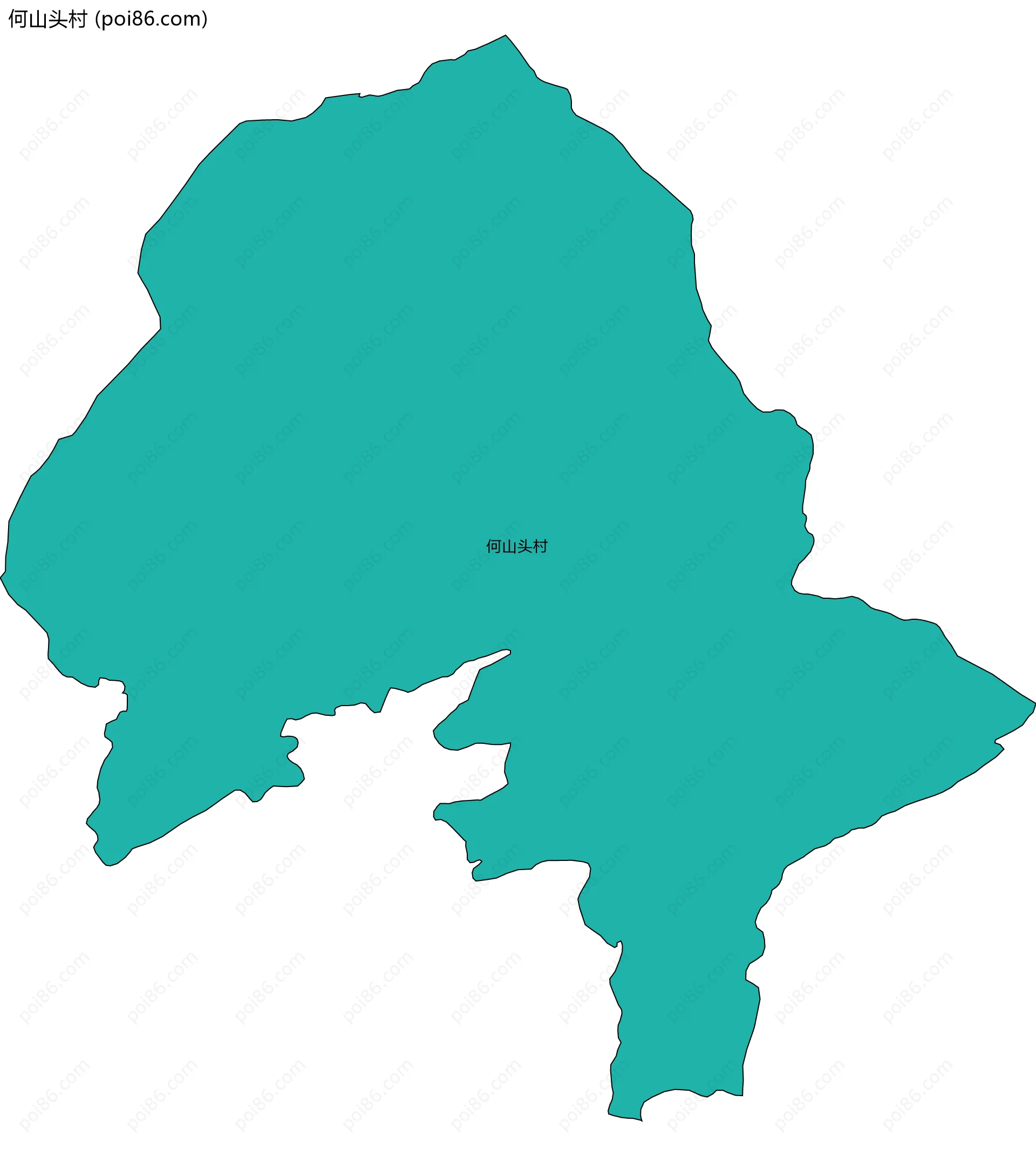 何山头村边界地图