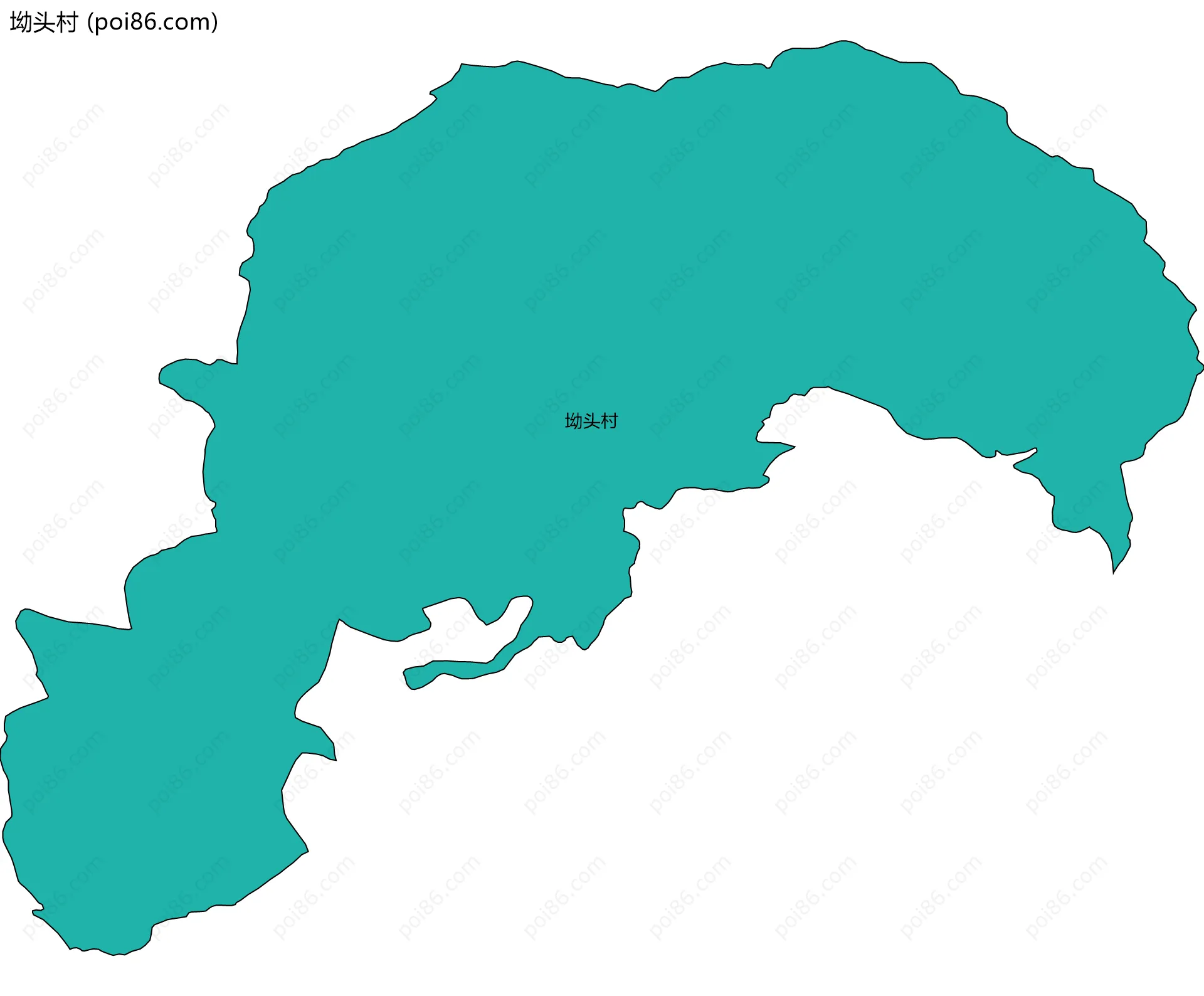 坳头村边界地图