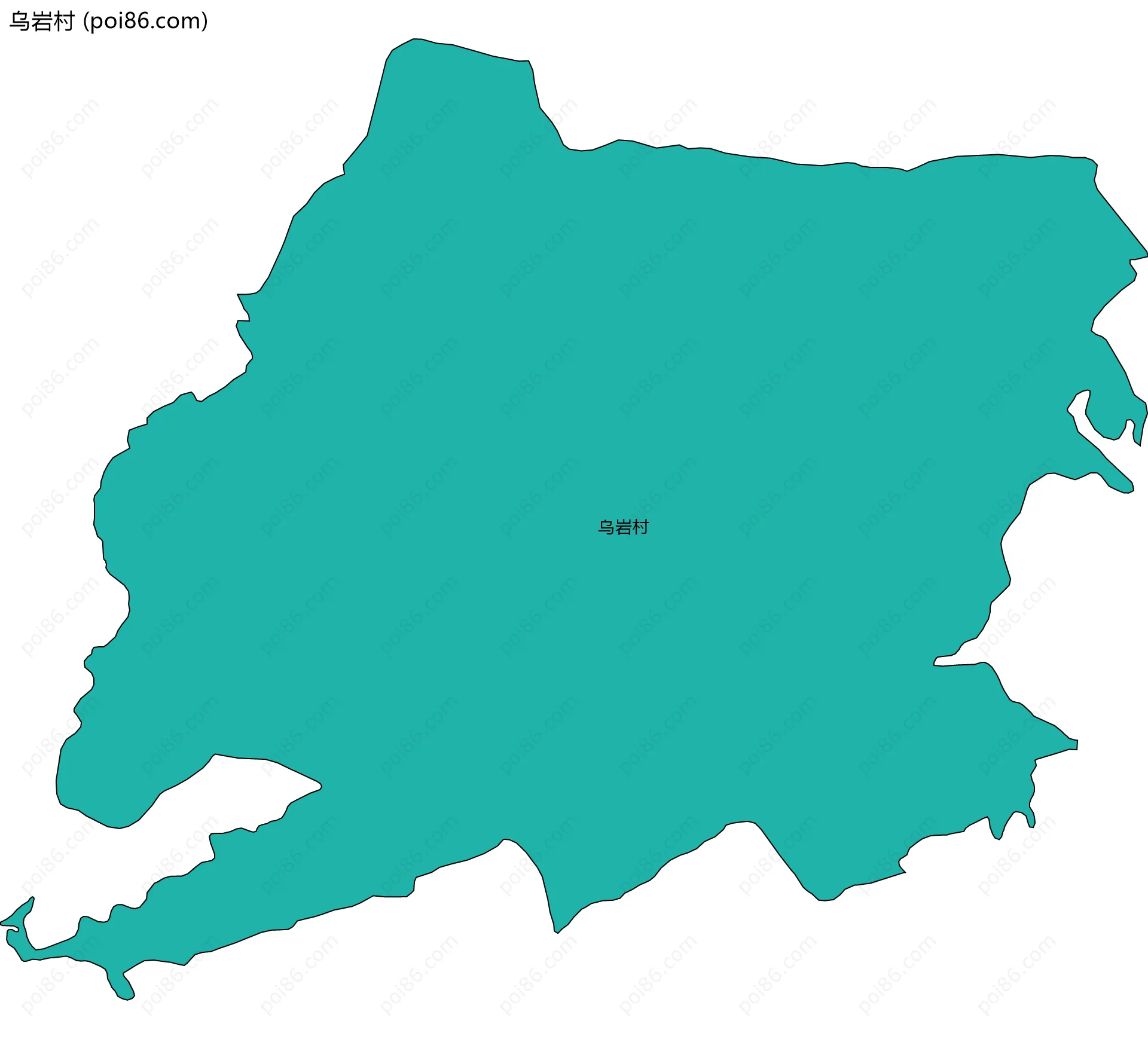 乌岩村边界地图