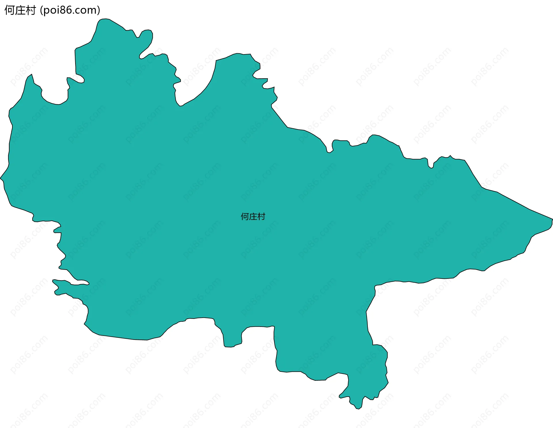 何庄村边界地图