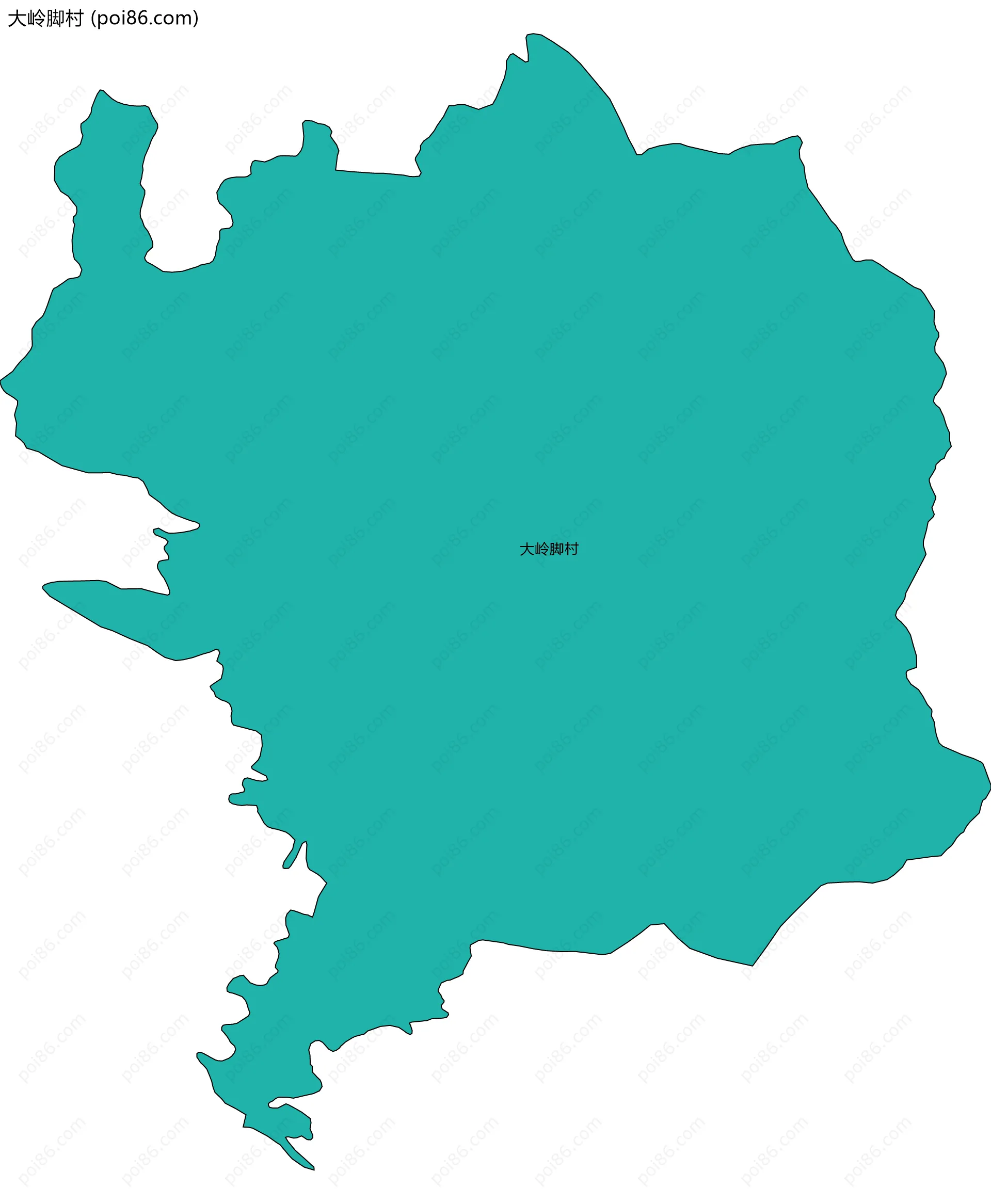 大岭脚村边界地图