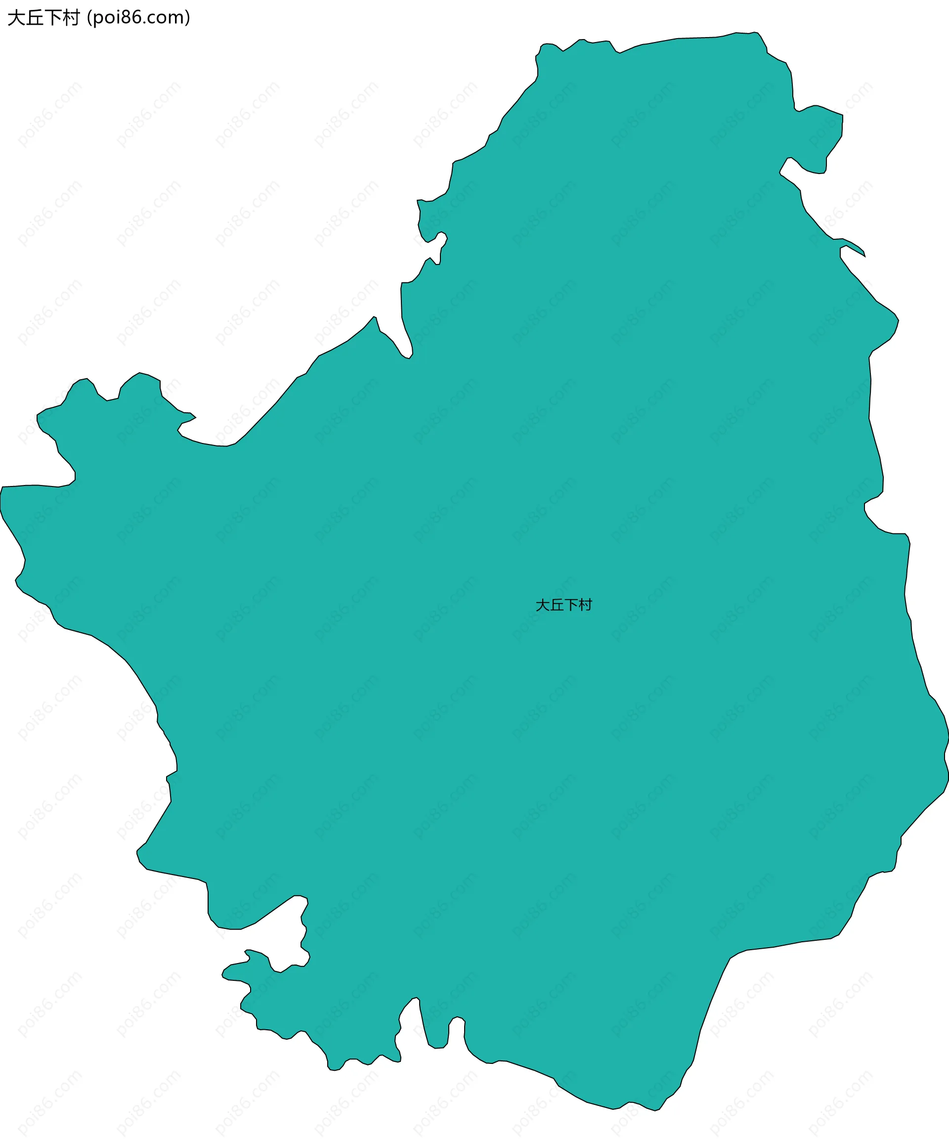 大丘下村边界地图