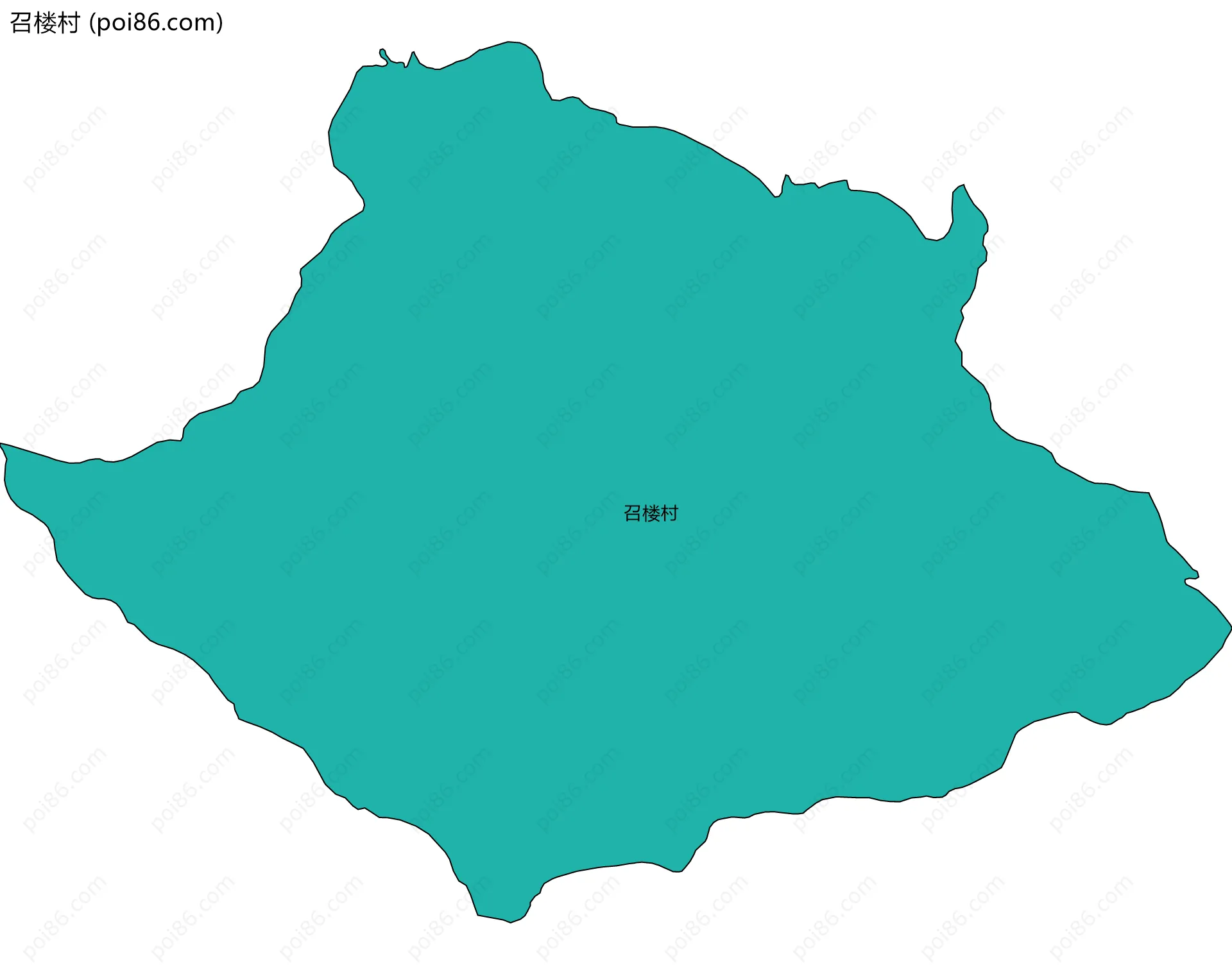 召楼村边界地图