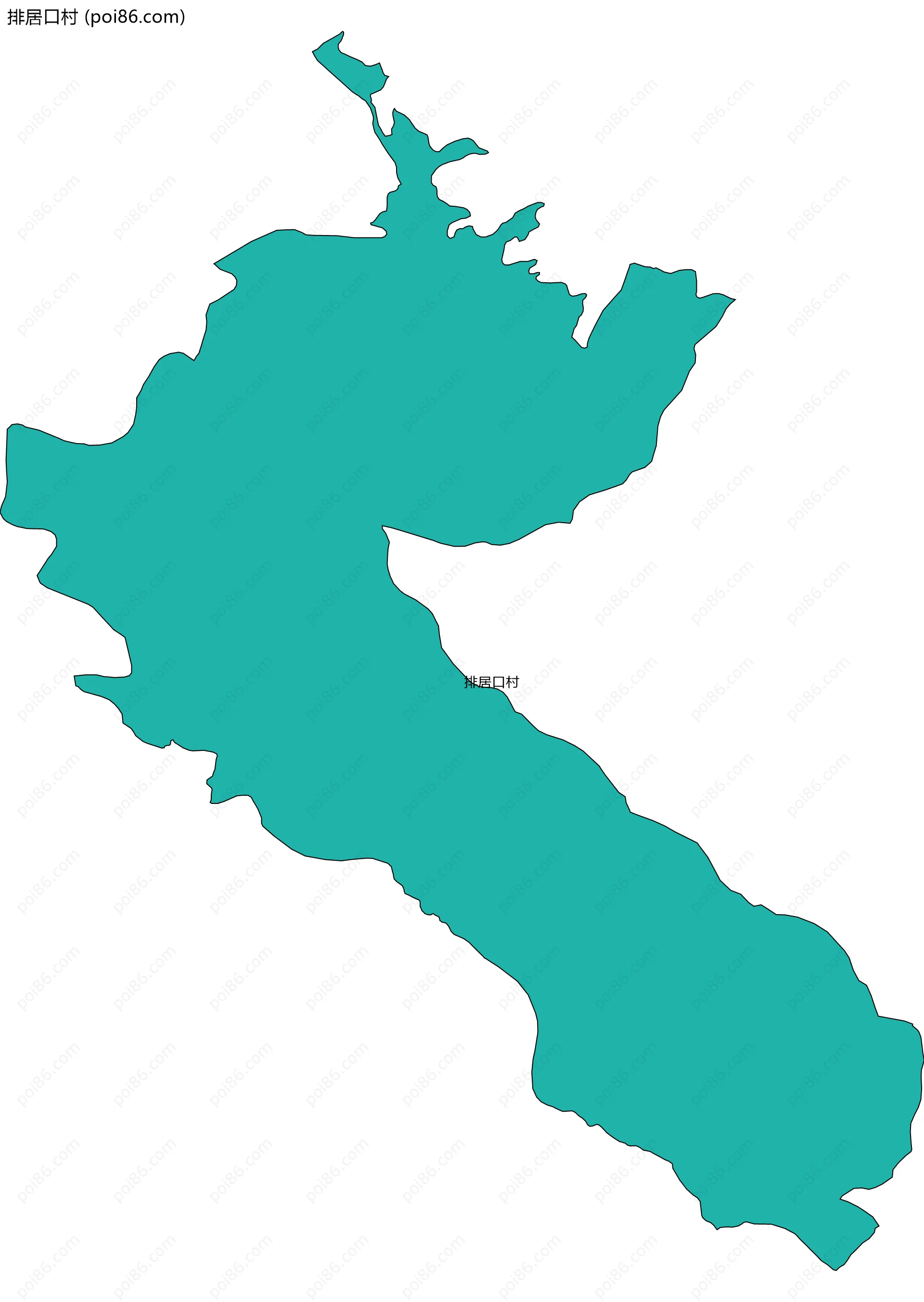 排居口村边界地图