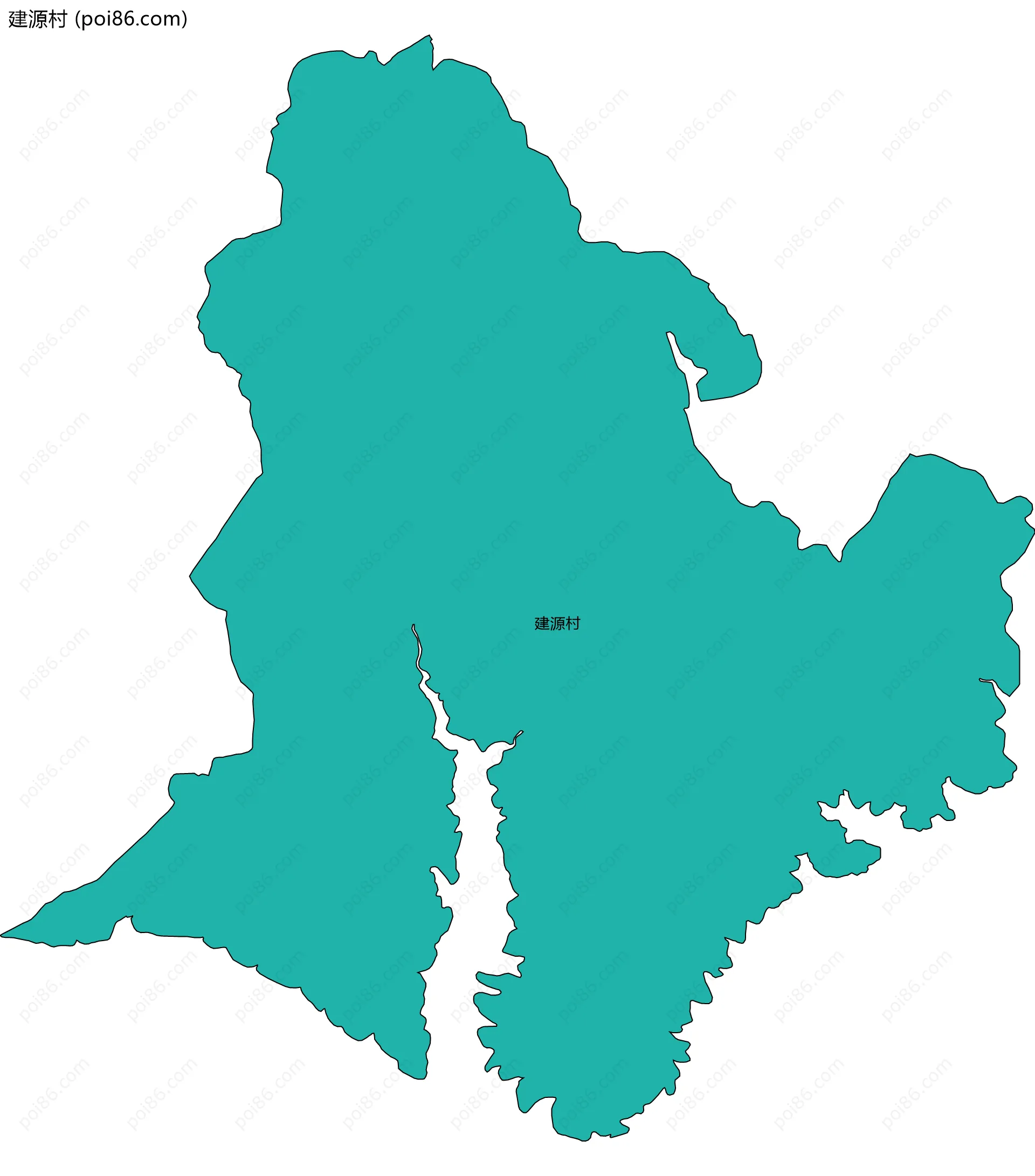 建源村边界地图