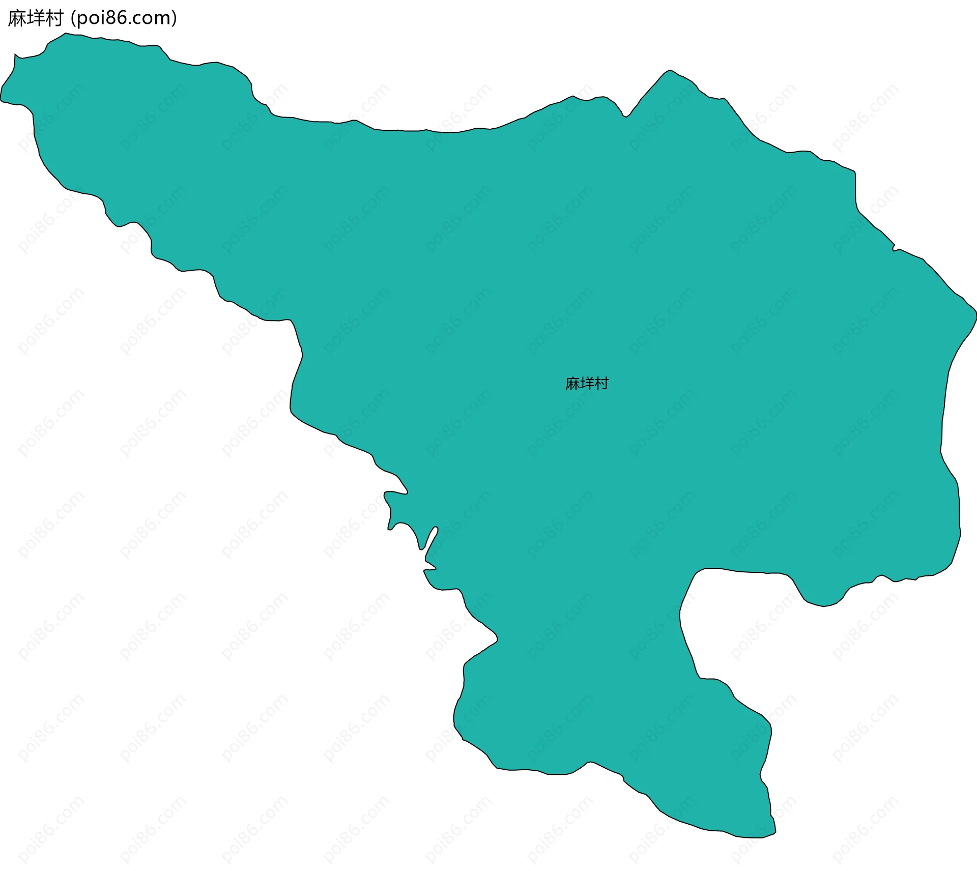 麻垟村边界地图