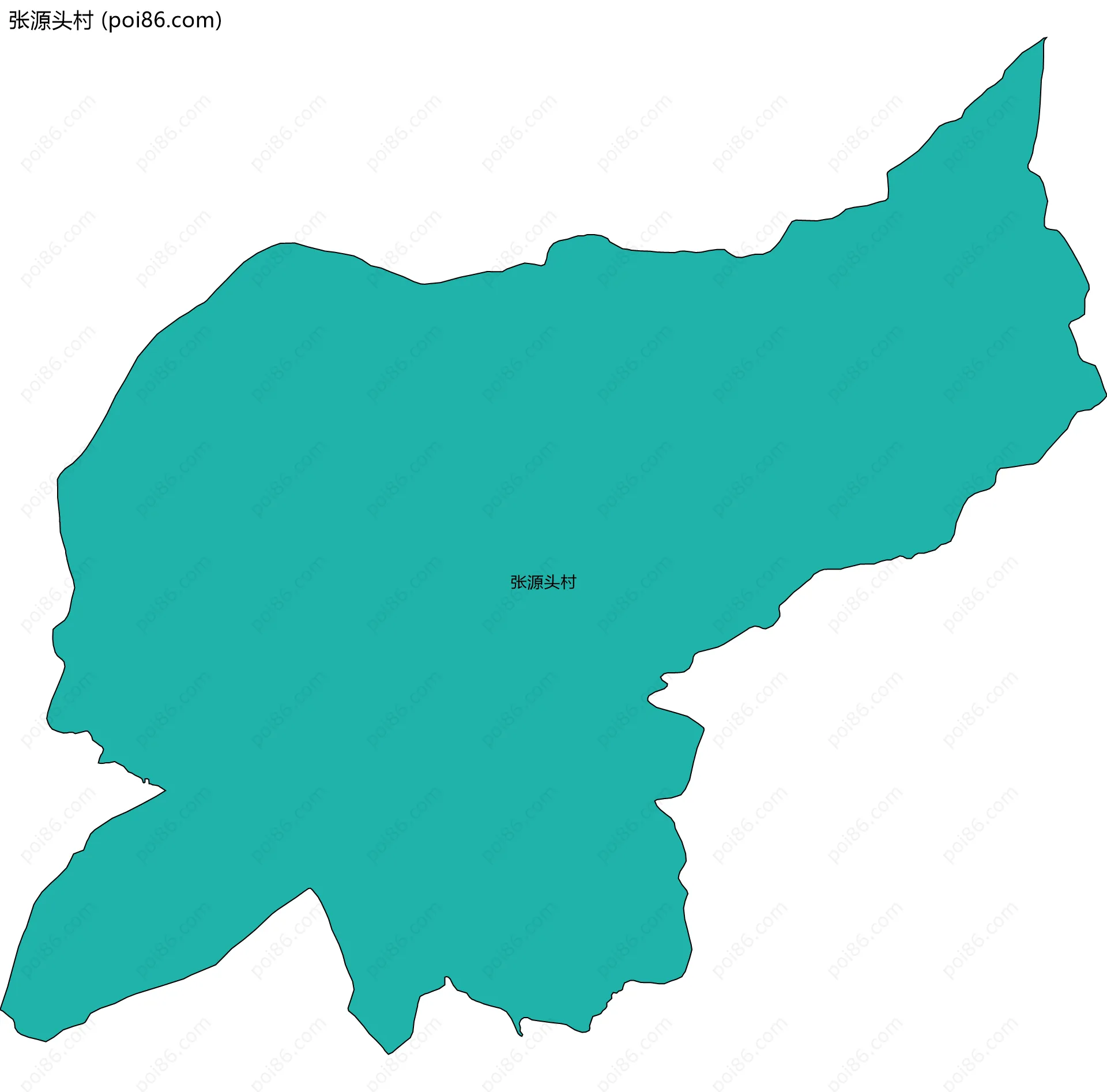 张源头村边界地图