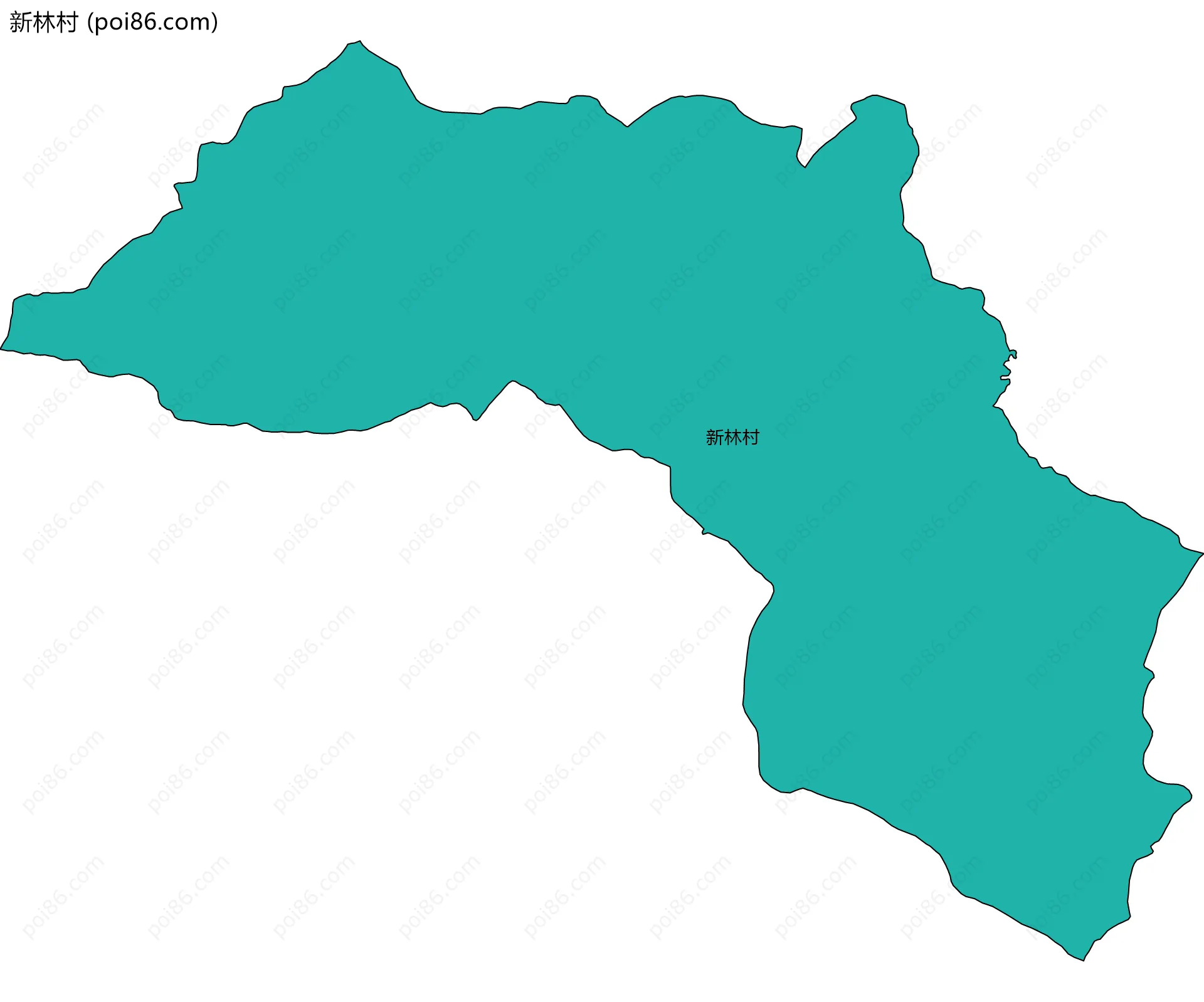 新林村边界地图