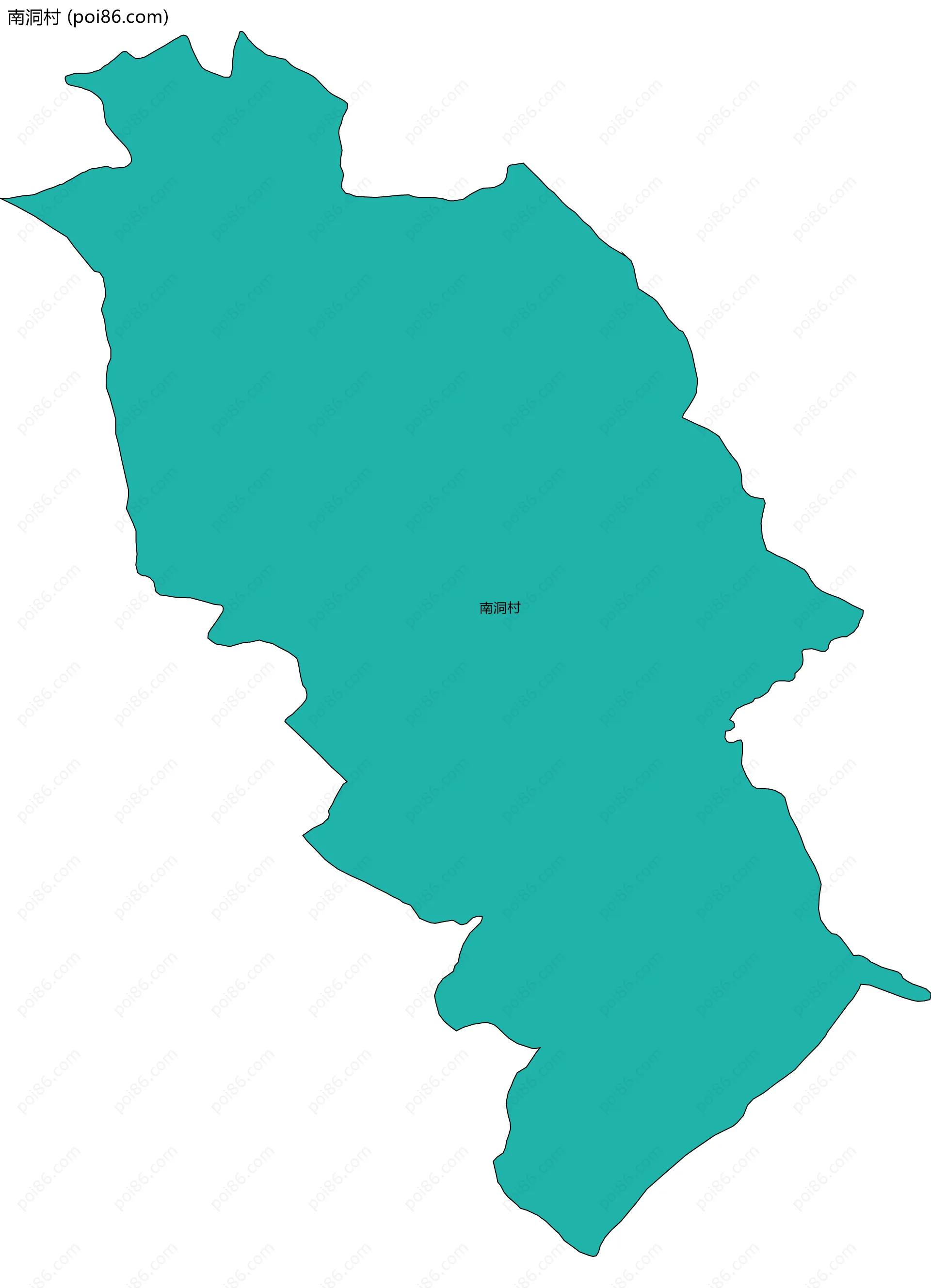 南洞村边界地图