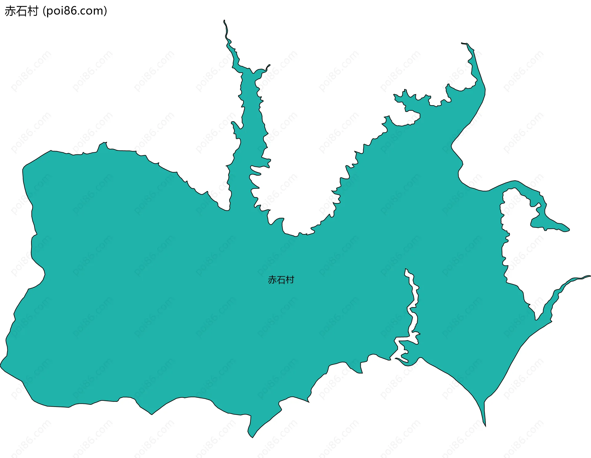 赤石村边界地图