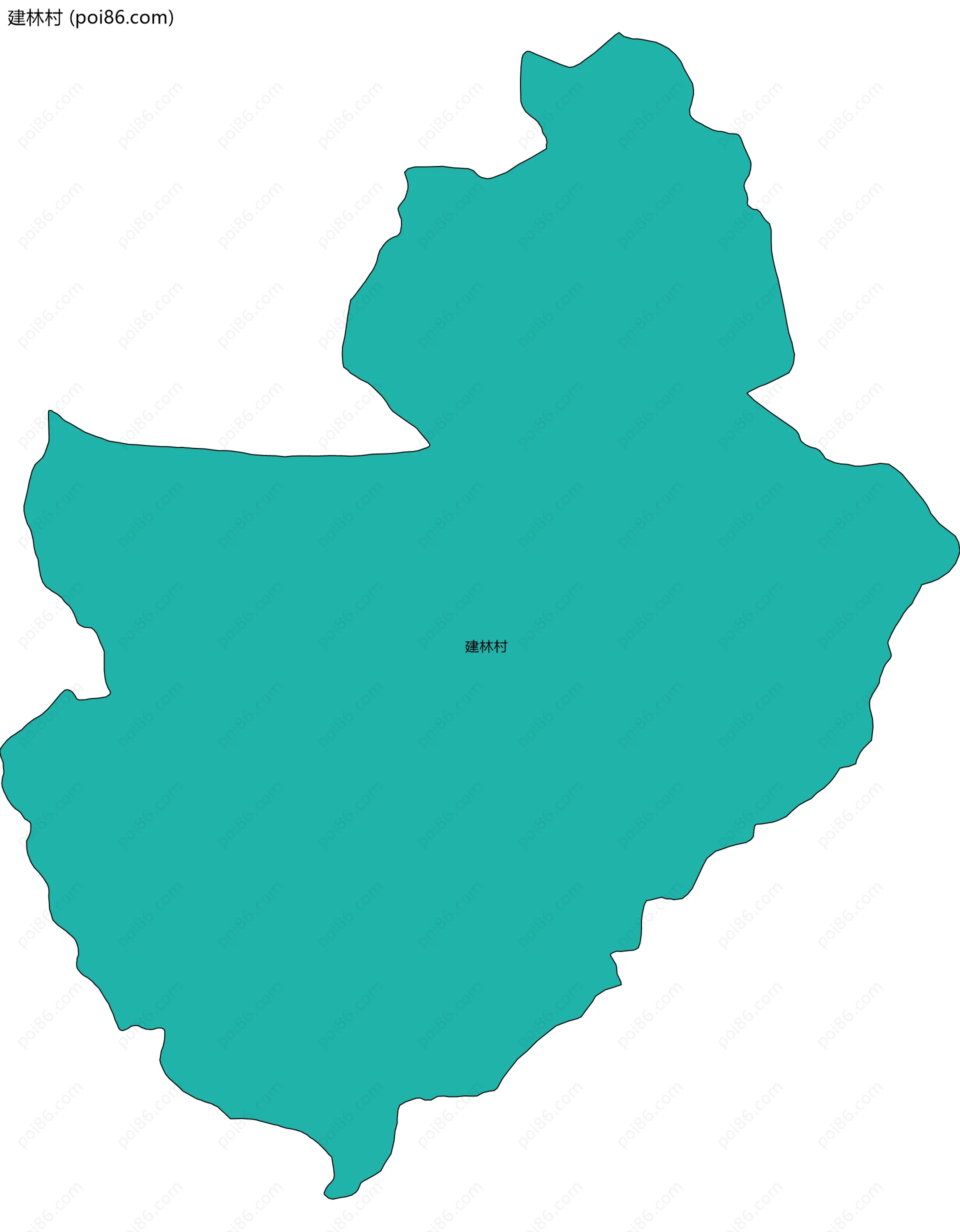 建林村边界地图