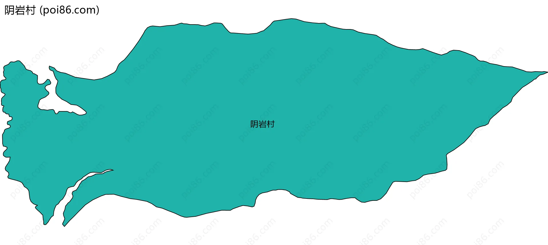 阴岩村边界地图