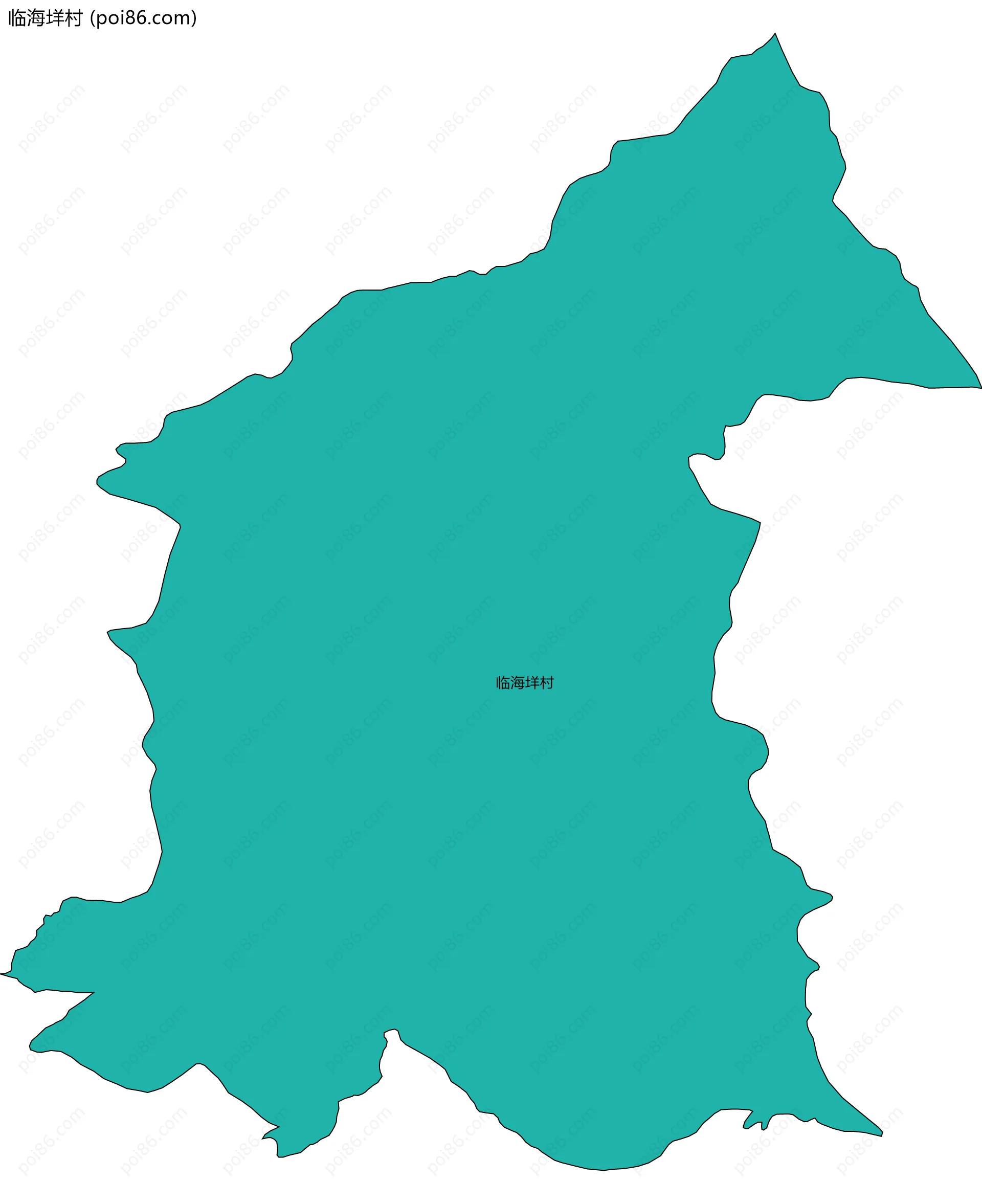 临海垟村边界地图