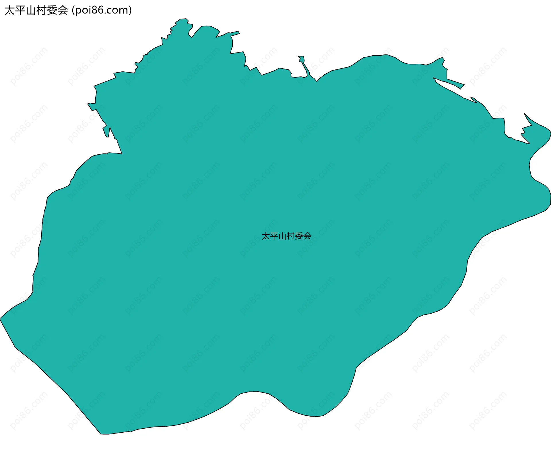 太平山村委会边界地图