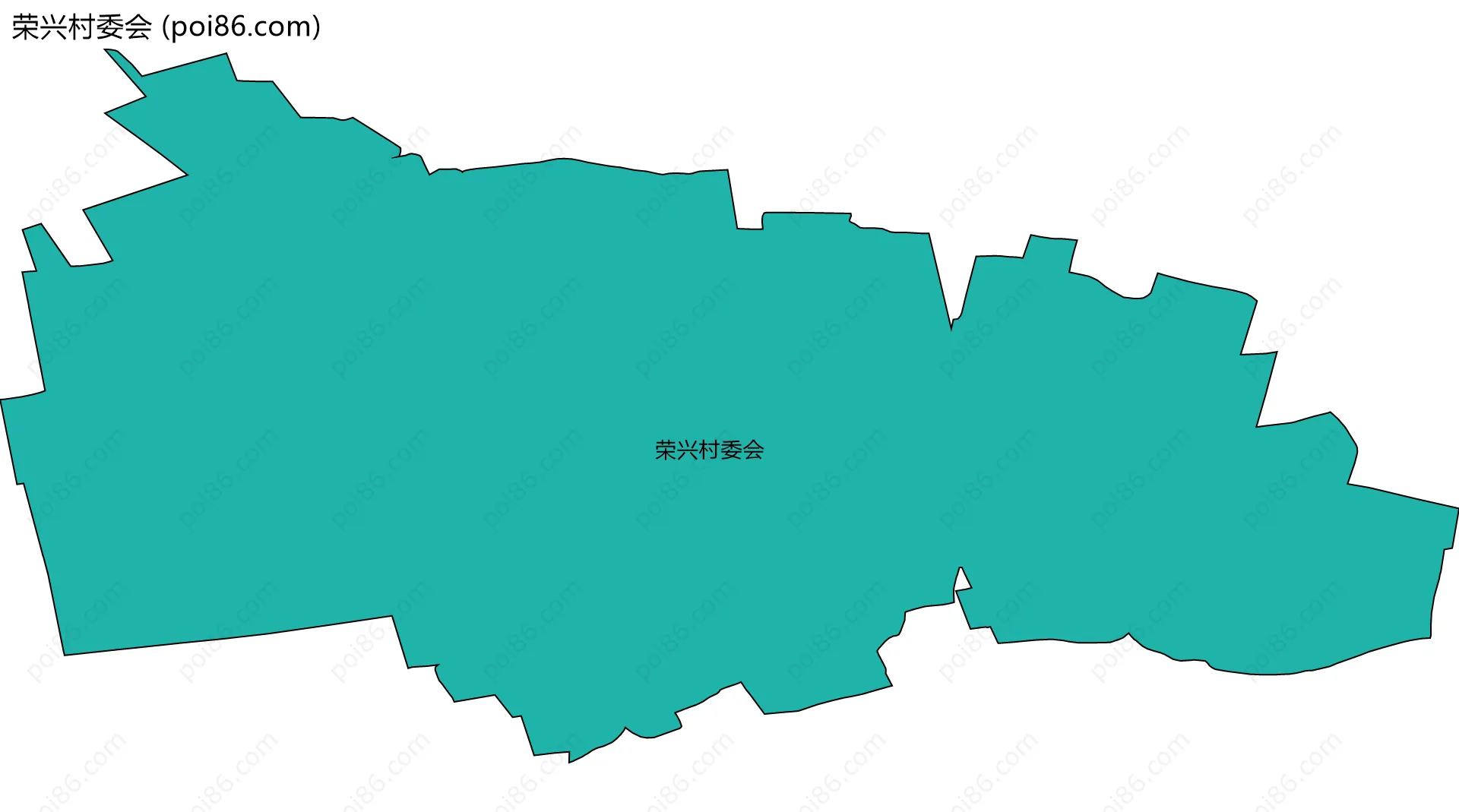 荣兴村委会边界地图