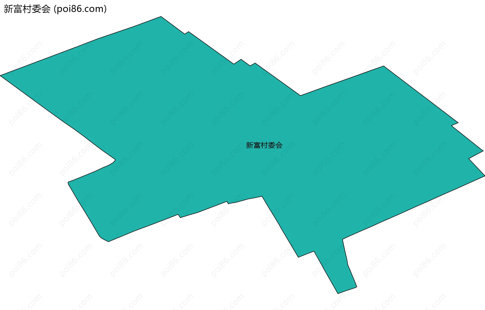 新富村委会边界地图