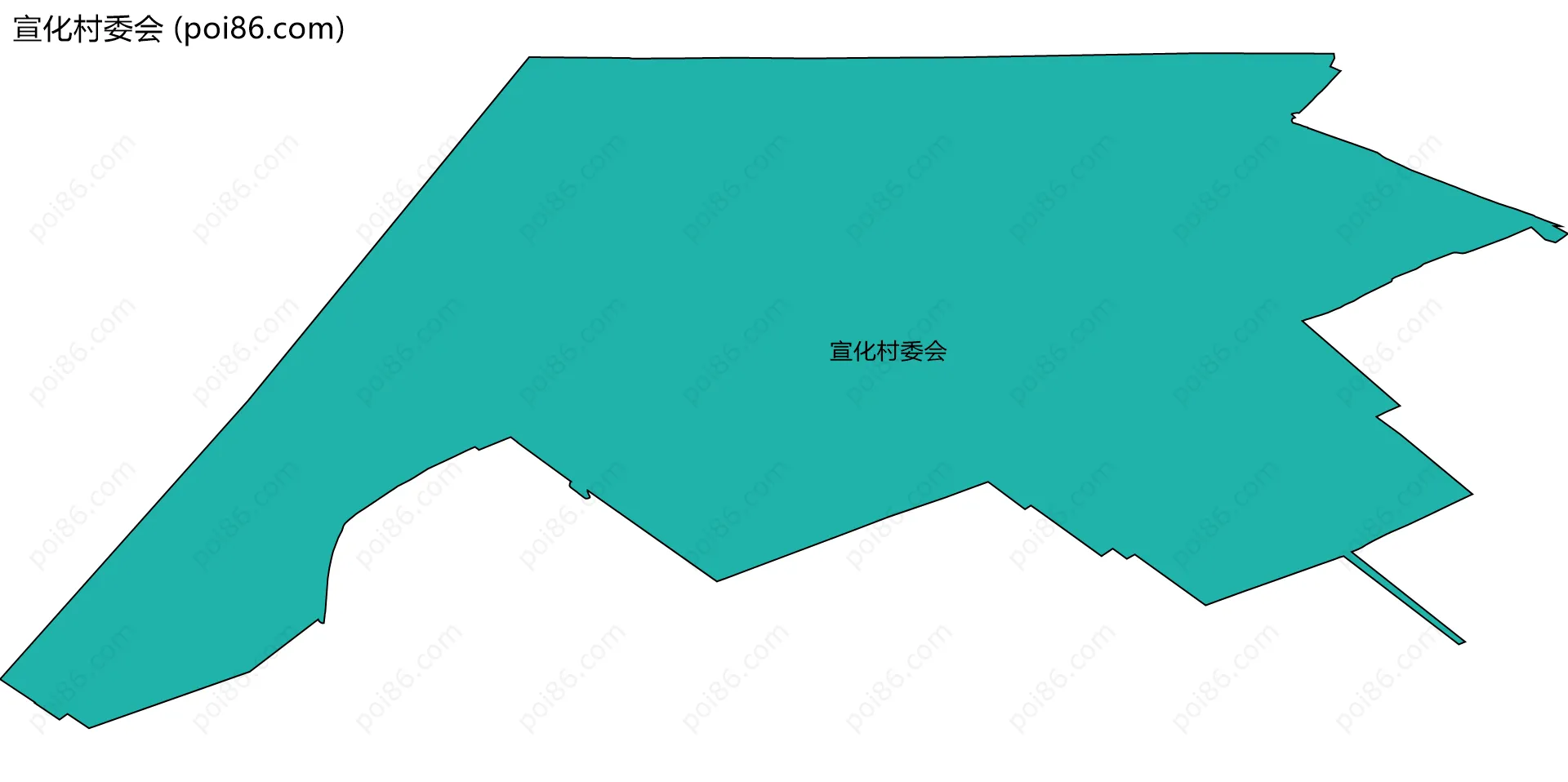 宣化村委会边界地图