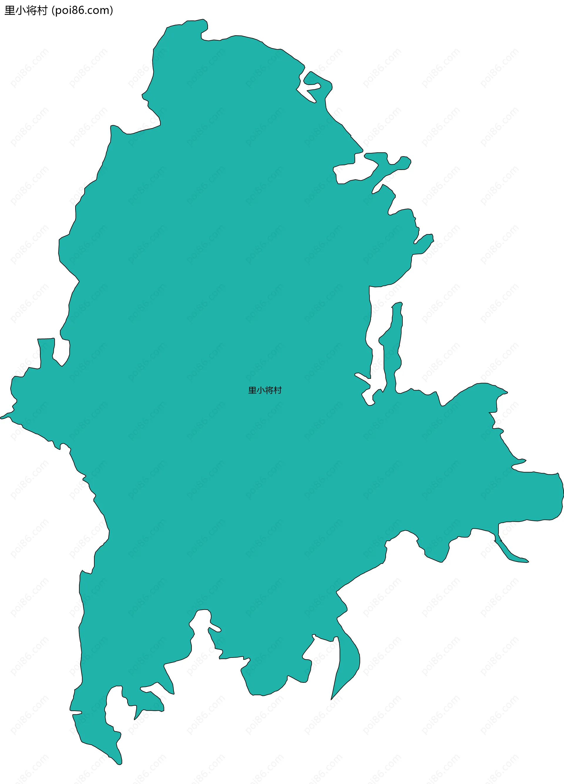 里小将村边界地图