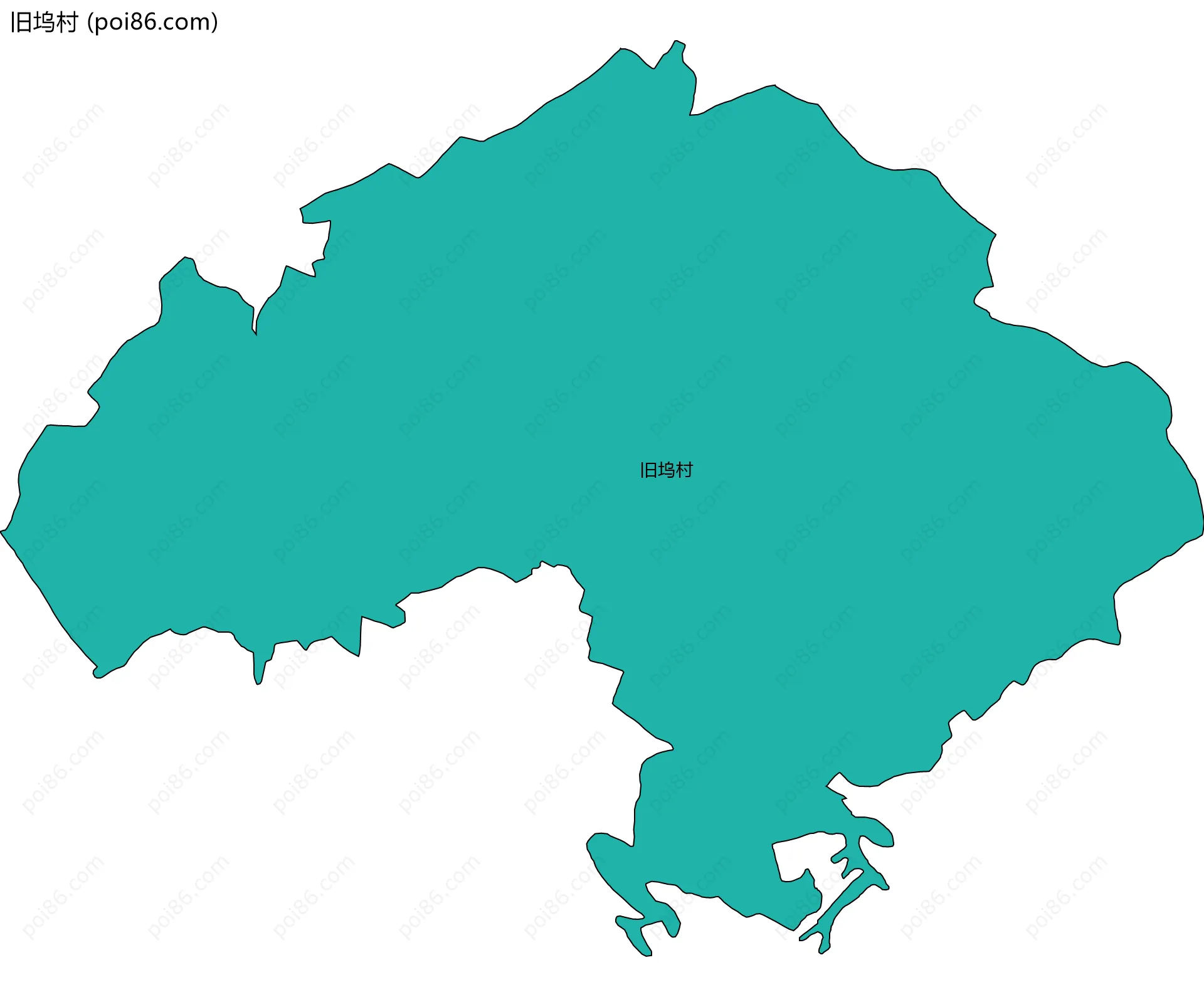 旧坞村边界地图