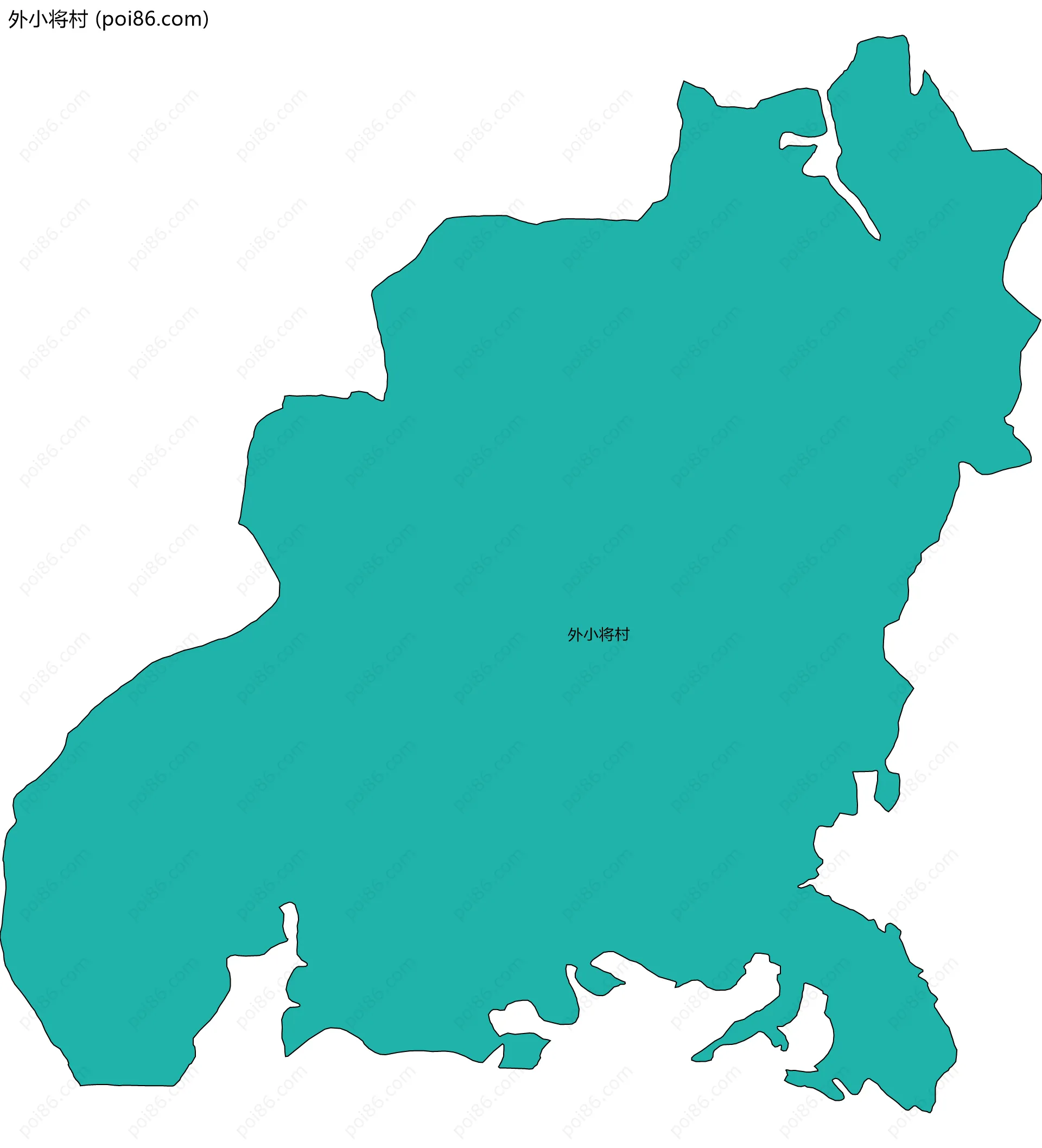 外小将村边界地图