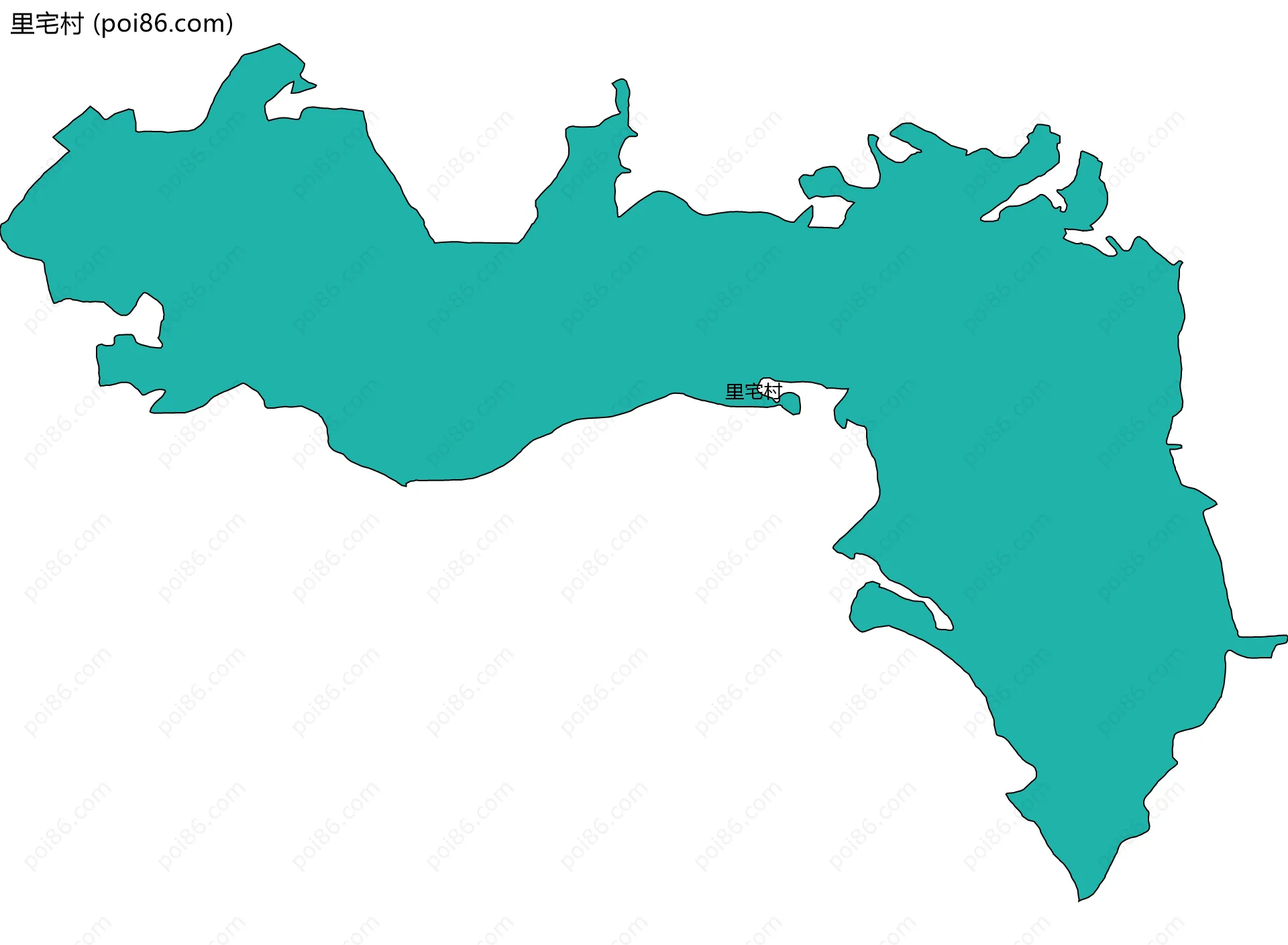 里宅村边界地图