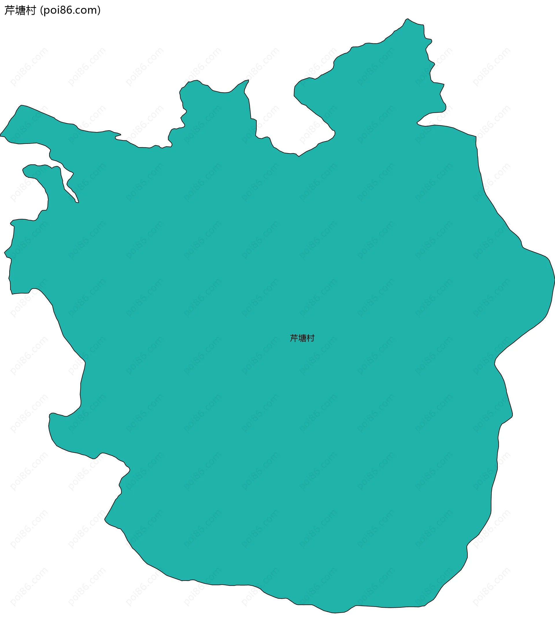 芹塘村边界地图