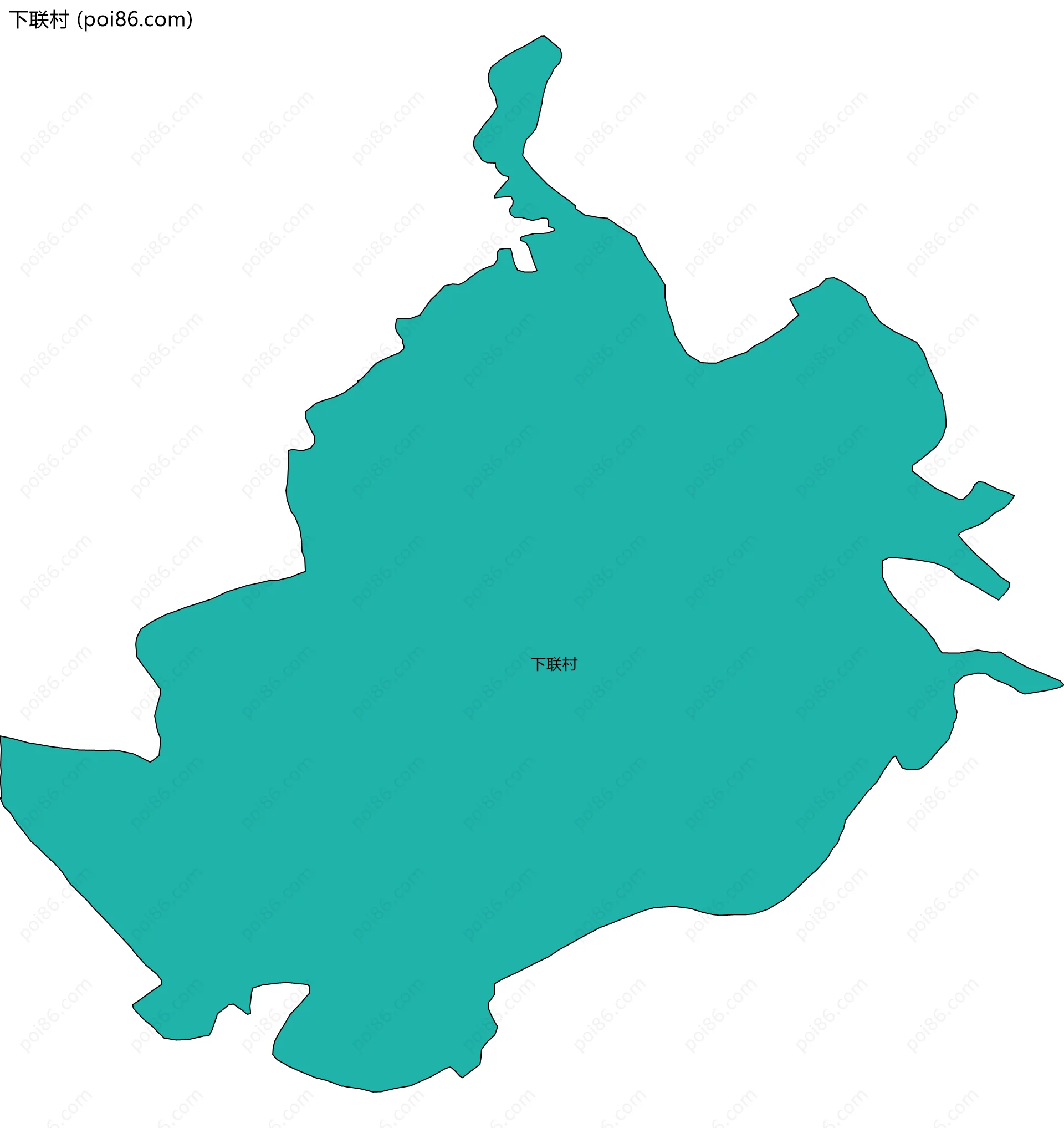 下联村边界地图